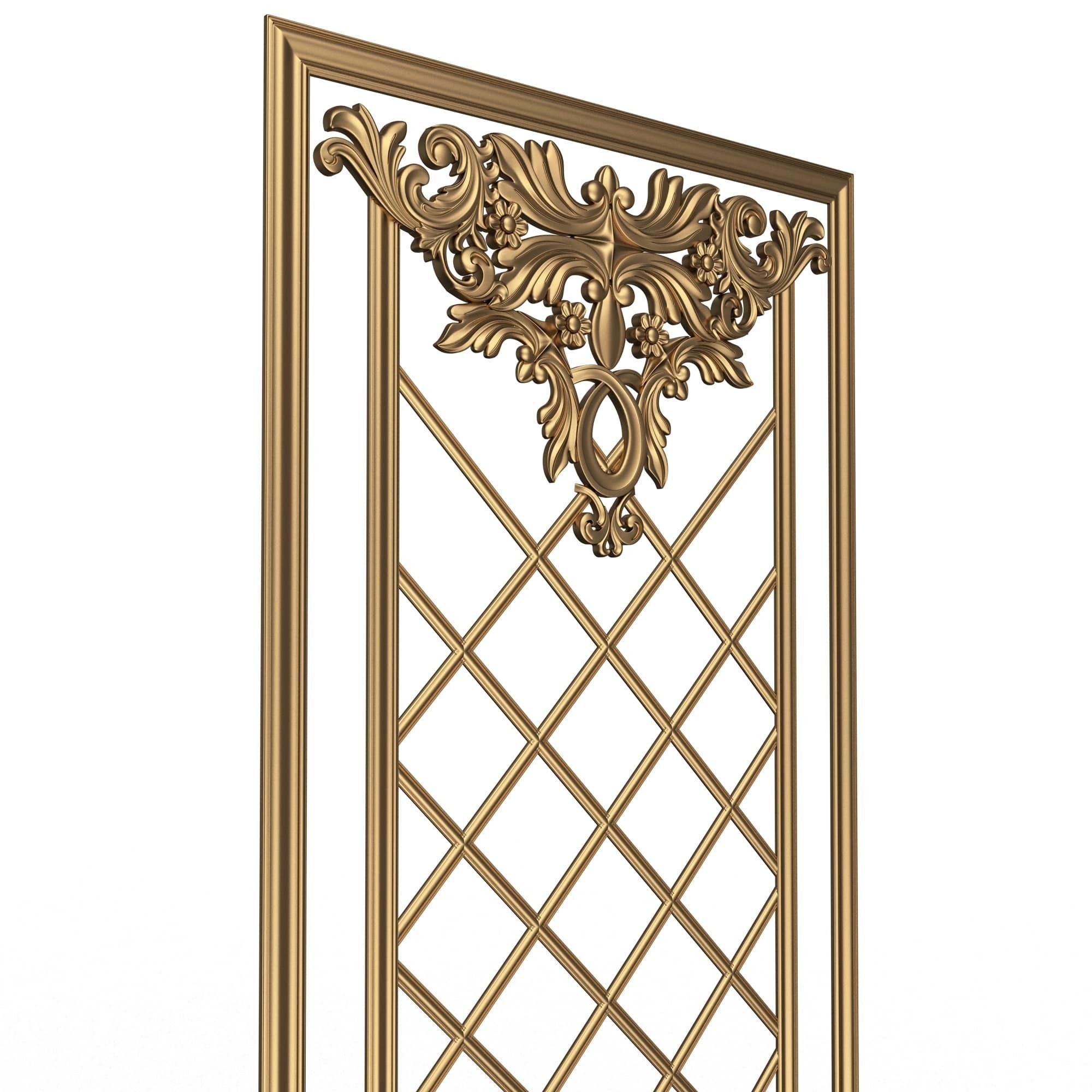 Collection of Boiserie Decoration Panels 02 Low-poly 3D model_46