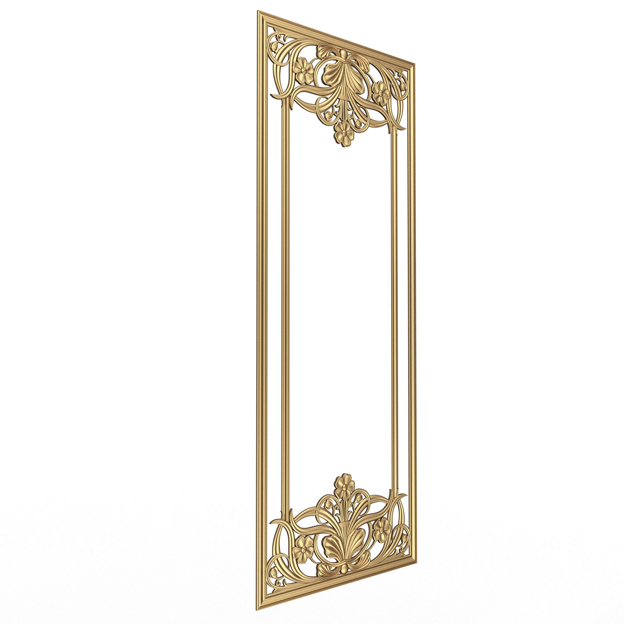 Collection of Boiserie Decoration Panels 02 Low-poly 3D model_10