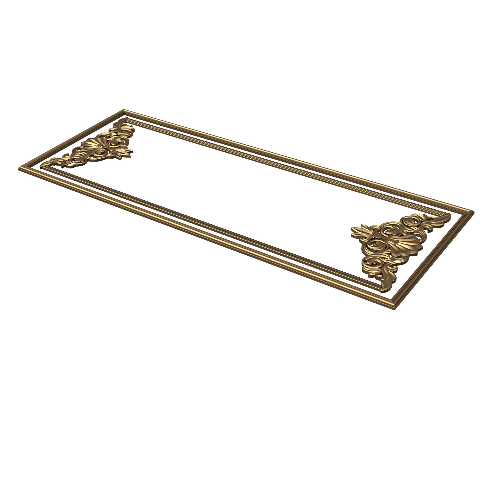 Collection of Boiserie Decoration Panels 02 Low-poly 3D model_65