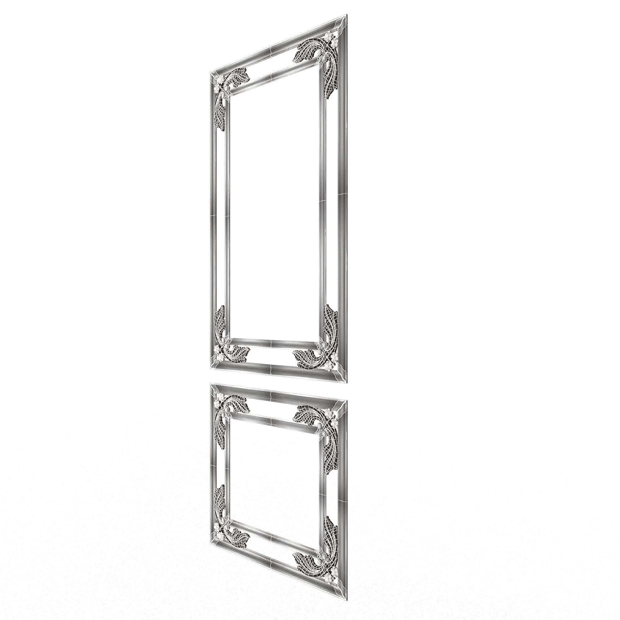 Collection of Boiserie Decoration Panels 02 Low-poly 3D model_110