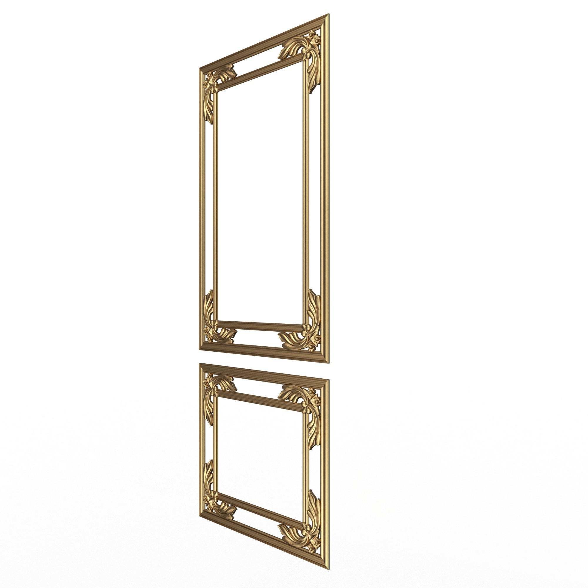 Collection of Boiserie Decoration Panels 02 Low-poly 3D model_39