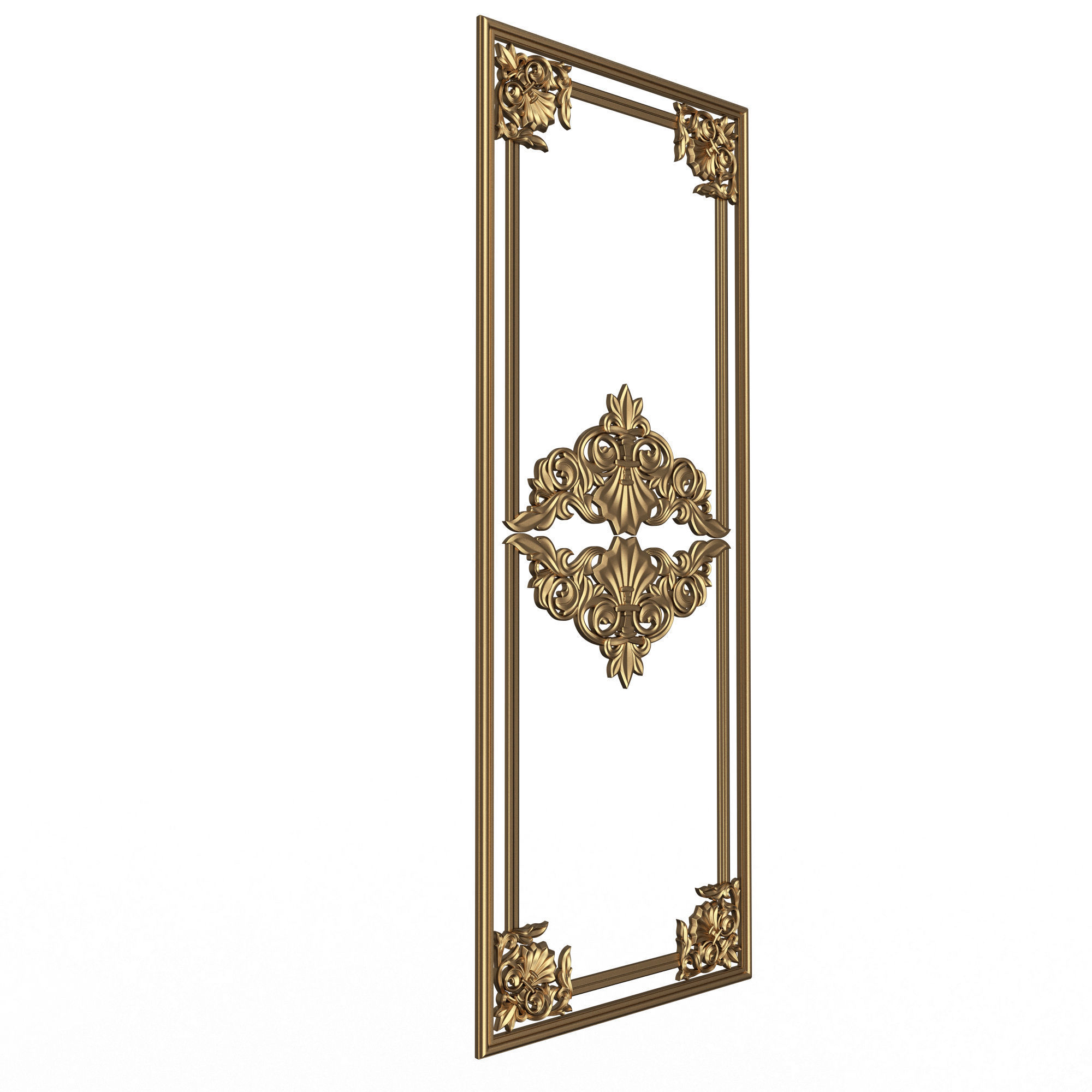 Collection of Boiserie Decoration Panels 02 Low-poly 3D model_69