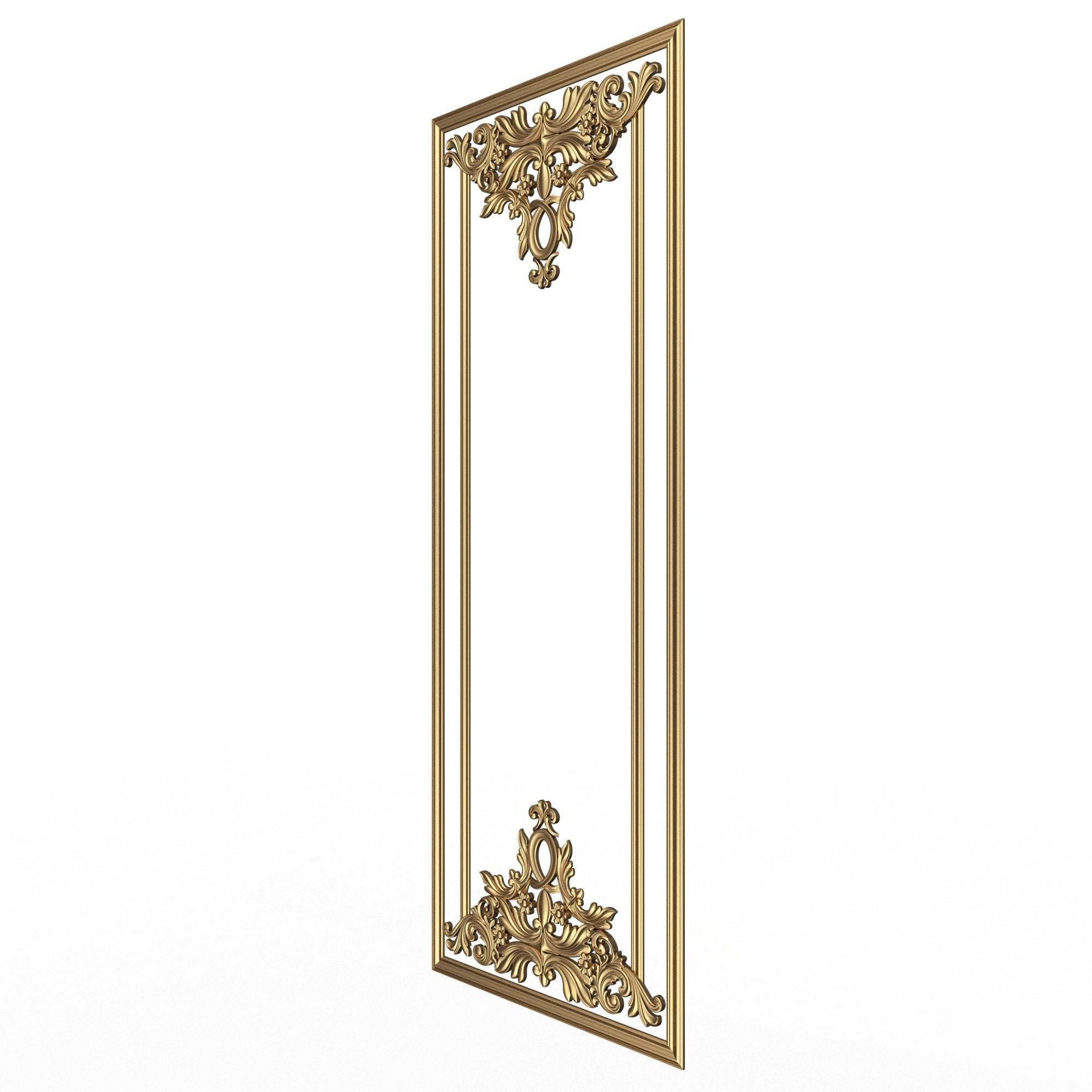 Collection of Boiserie Decoration Panels 02 Low-poly 3D model_51