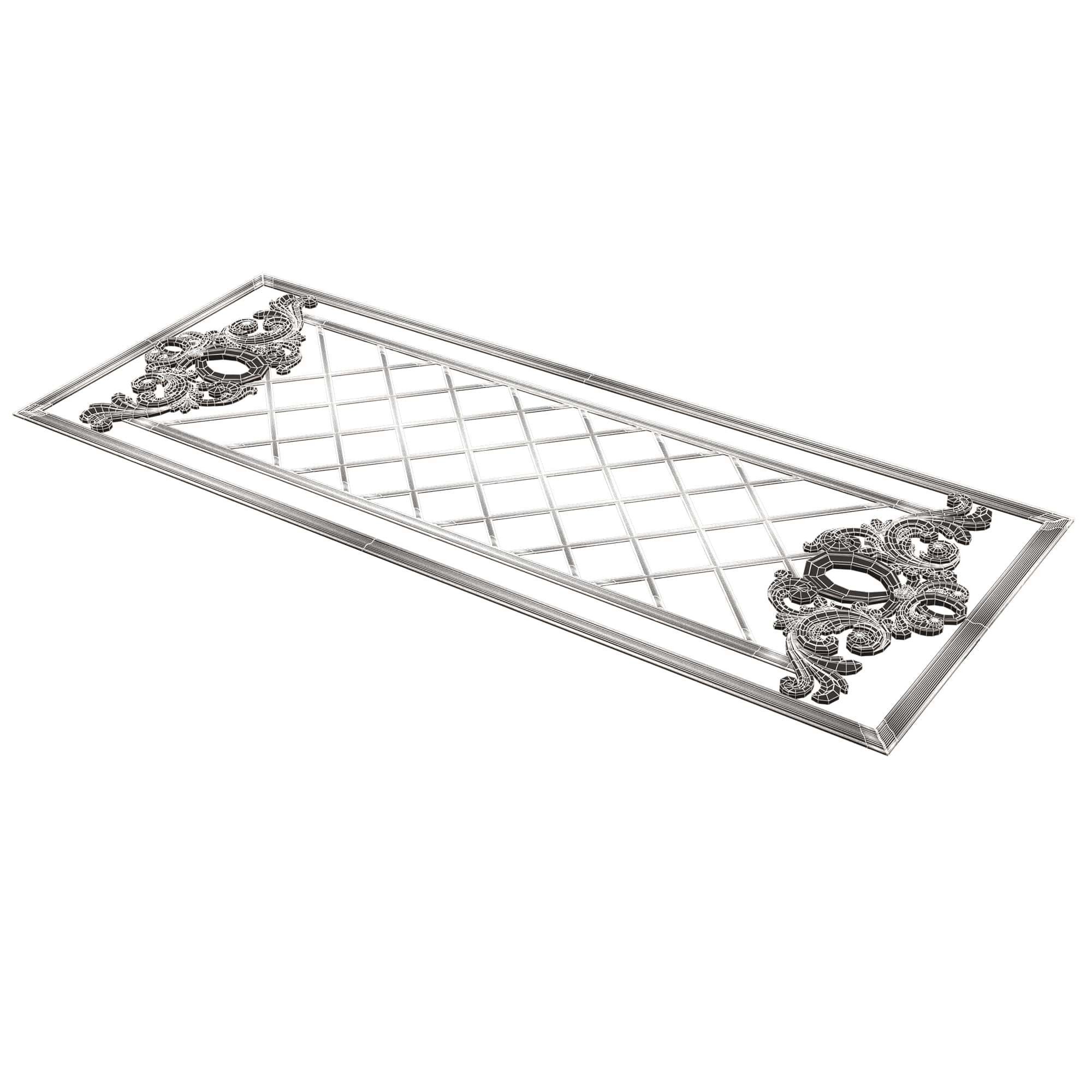 Collection of Boiserie Decoration Panels 02 Low-poly 3D model_107