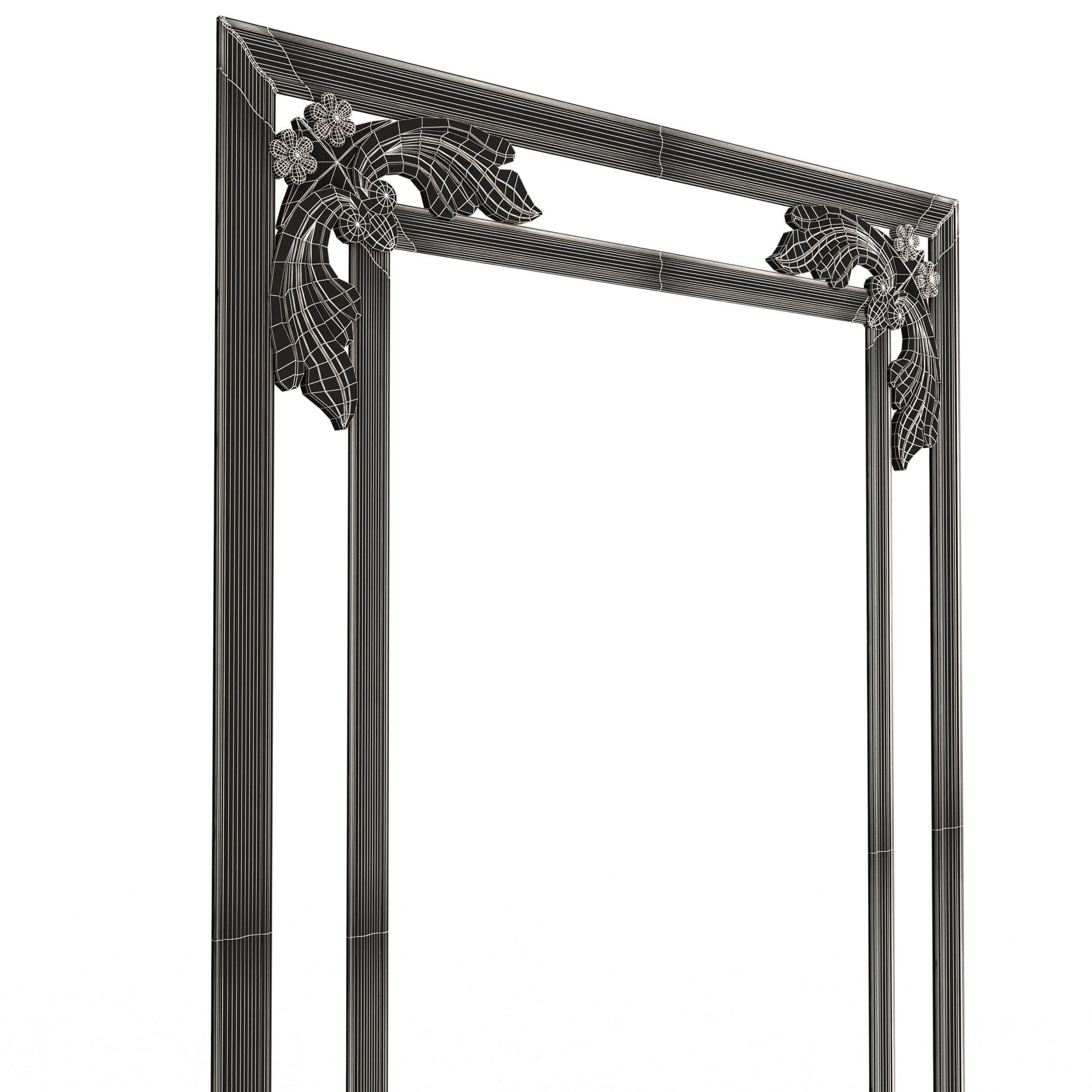 Collection of Boiserie Decoration Panels 02 Low-poly 3D model_111