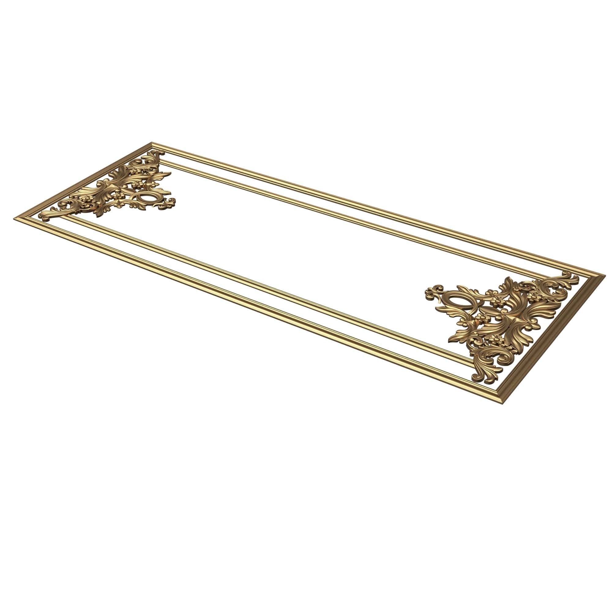 Collection of Boiserie Decoration Panels 02 Low-poly 3D model_54