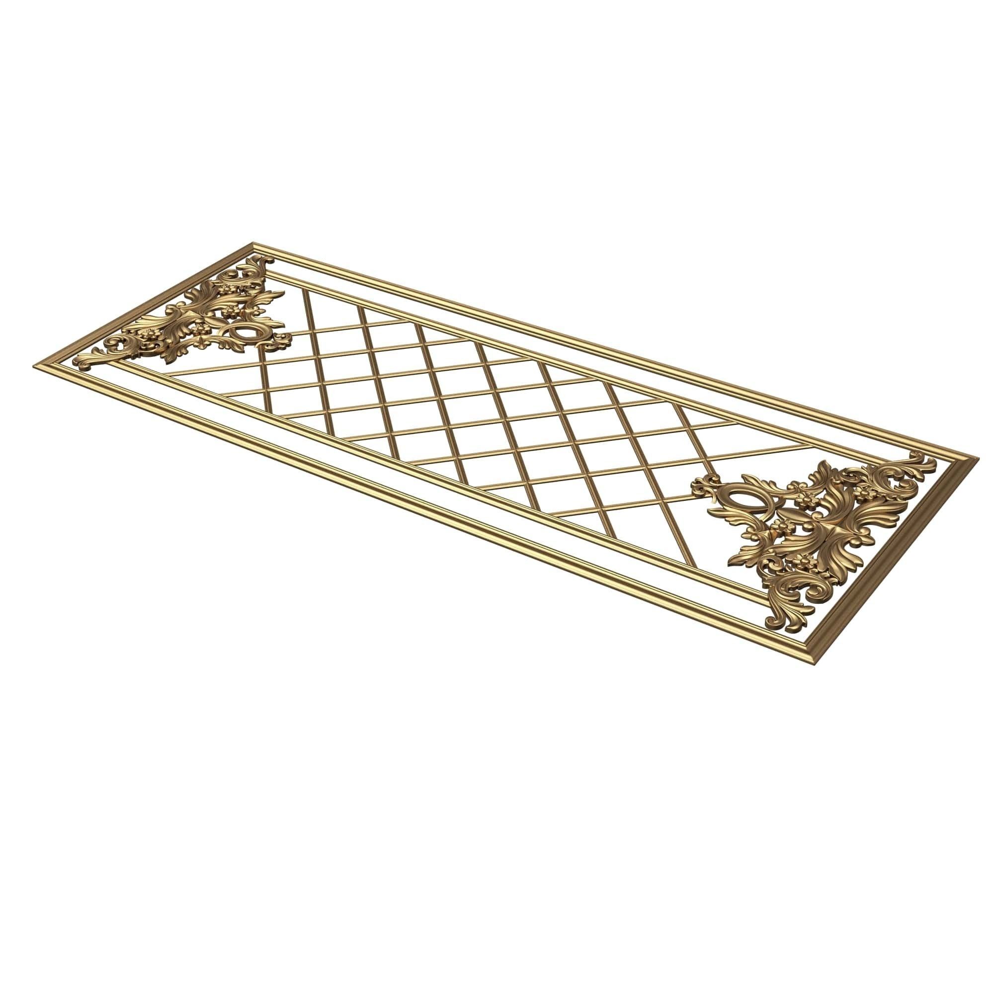 Collection of Boiserie Decoration Panels 02 Low-poly 3D model_48