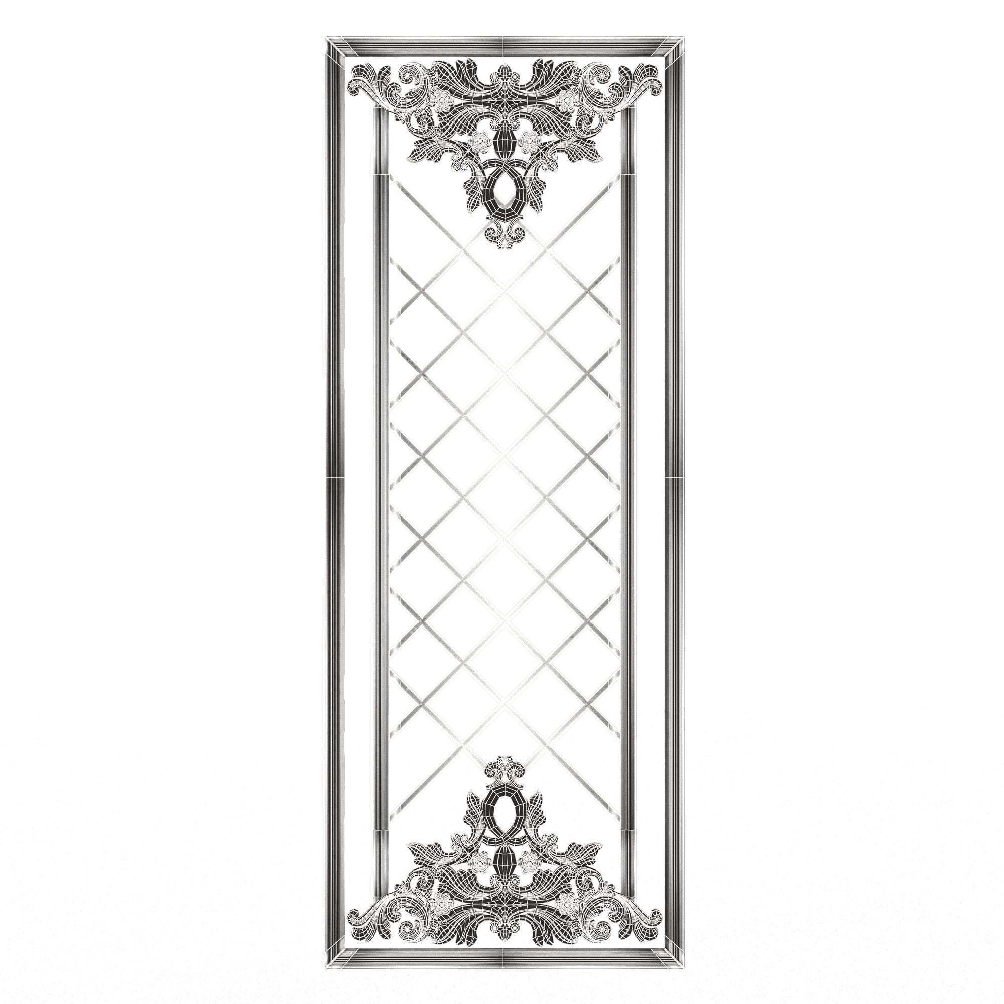 Collection of Boiserie Decoration Panels 02 Low-poly 3D model_114