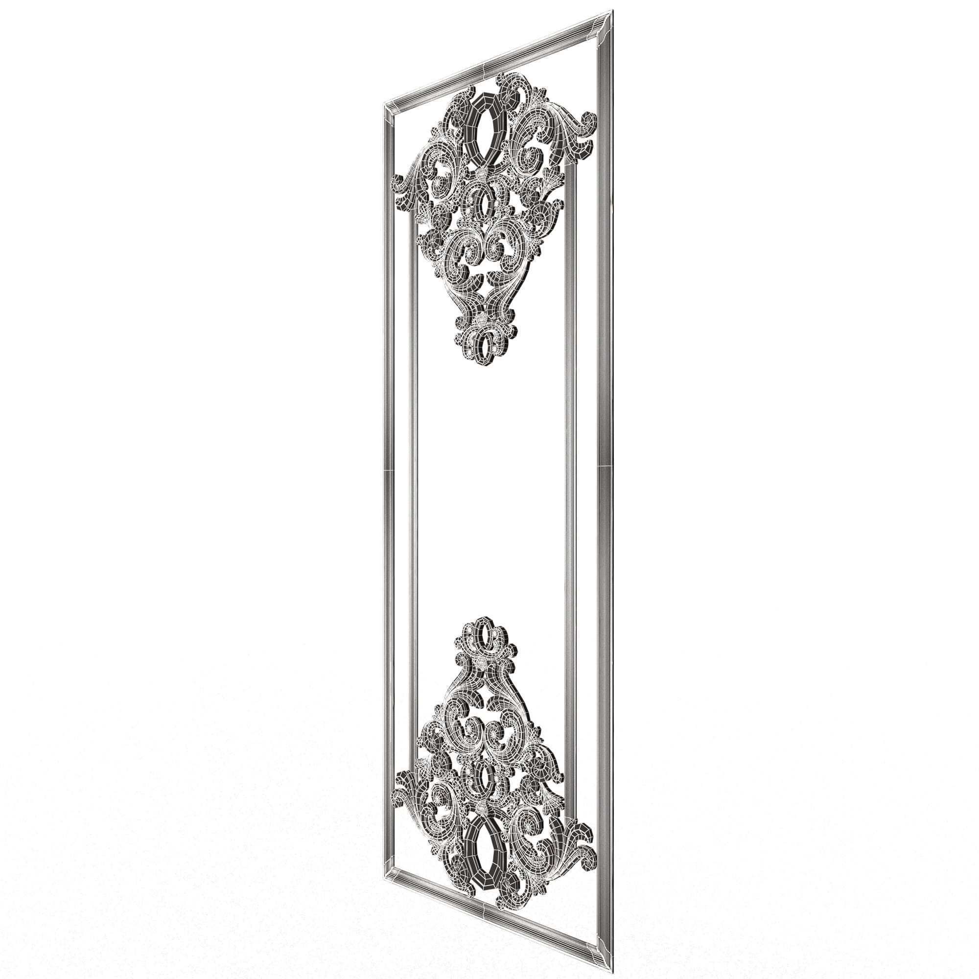 Collection of Boiserie Decoration Panels 02 Low-poly 3D model_98