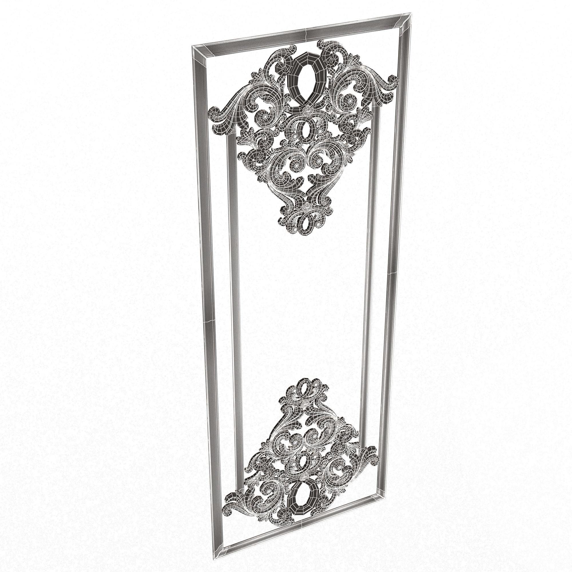 Collection of Boiserie Decoration Panels 02 Low-poly 3D model_97