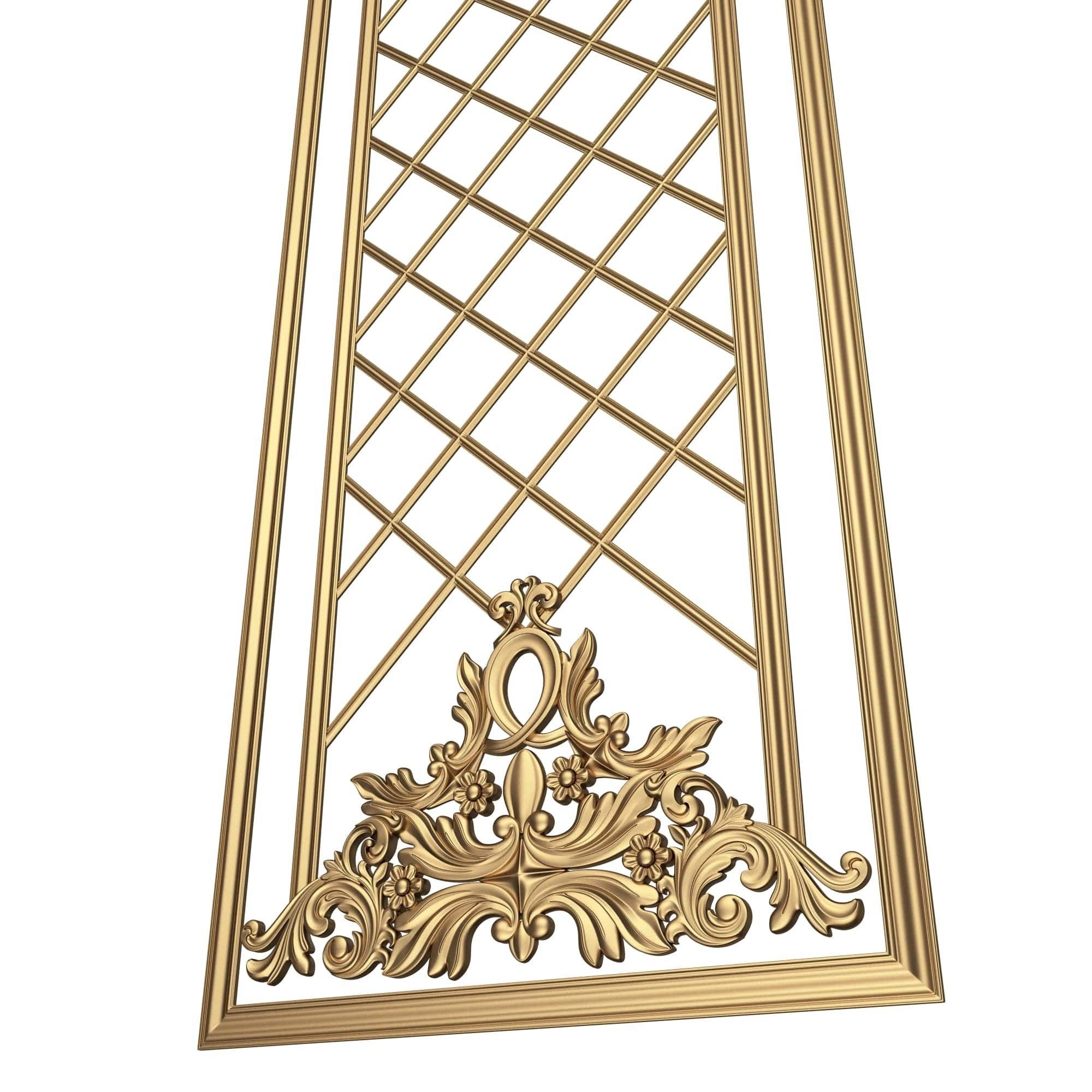 Collection of Boiserie Decoration Panels 02 Low-poly 3D model_47