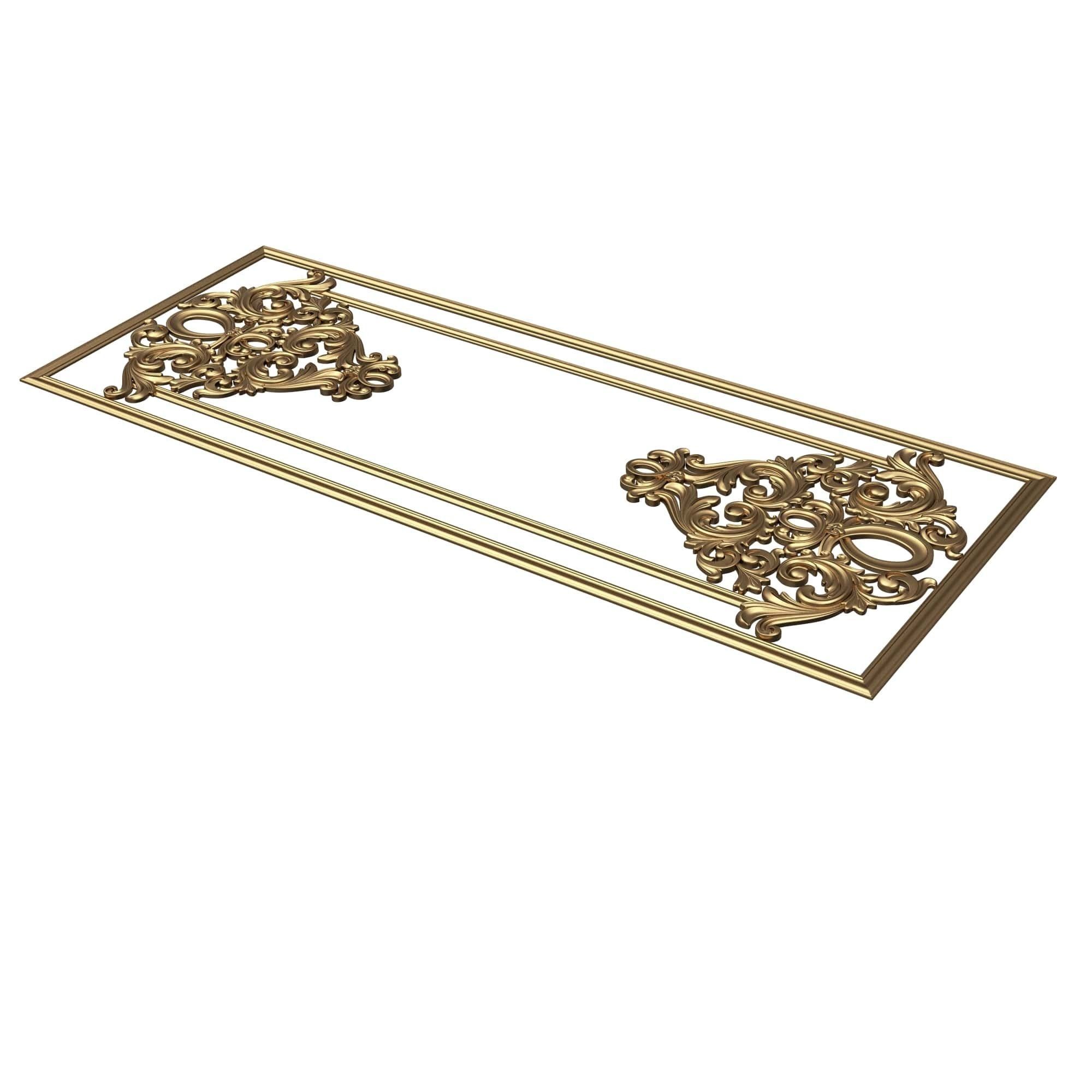 Collection of Boiserie Decoration Panels 02 Low-poly 3D model_30