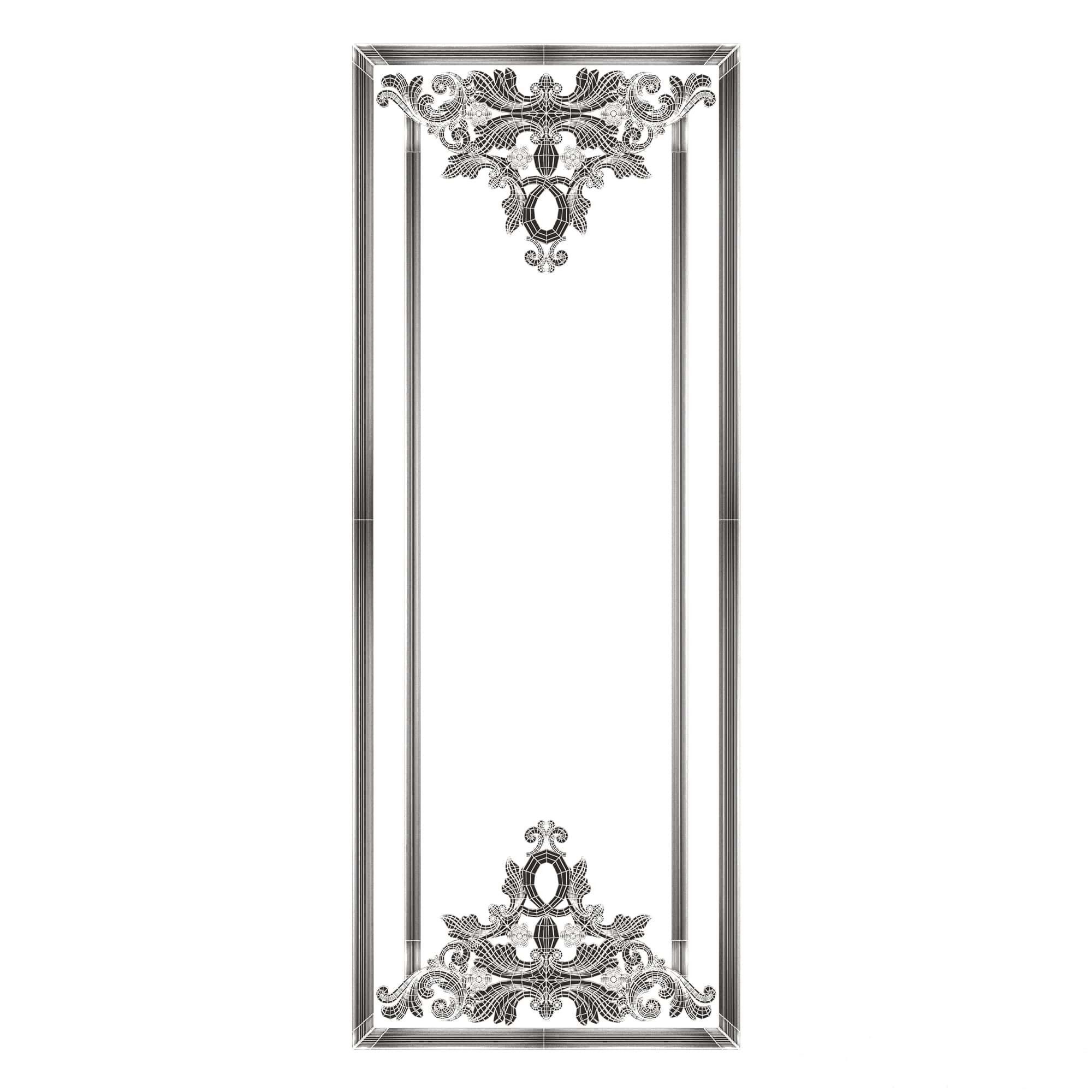 Collection of Boiserie Decoration Panels 02 Low-poly 3D model_120