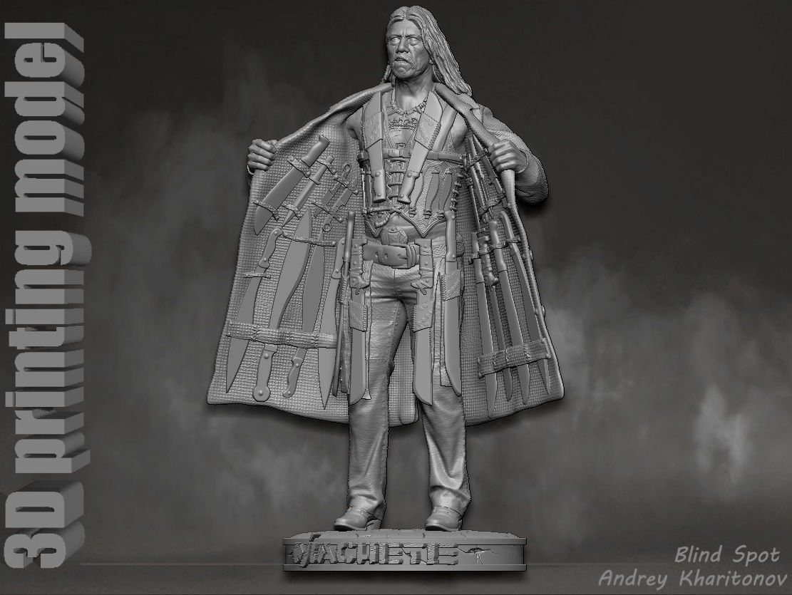  Machete 3D print model_1