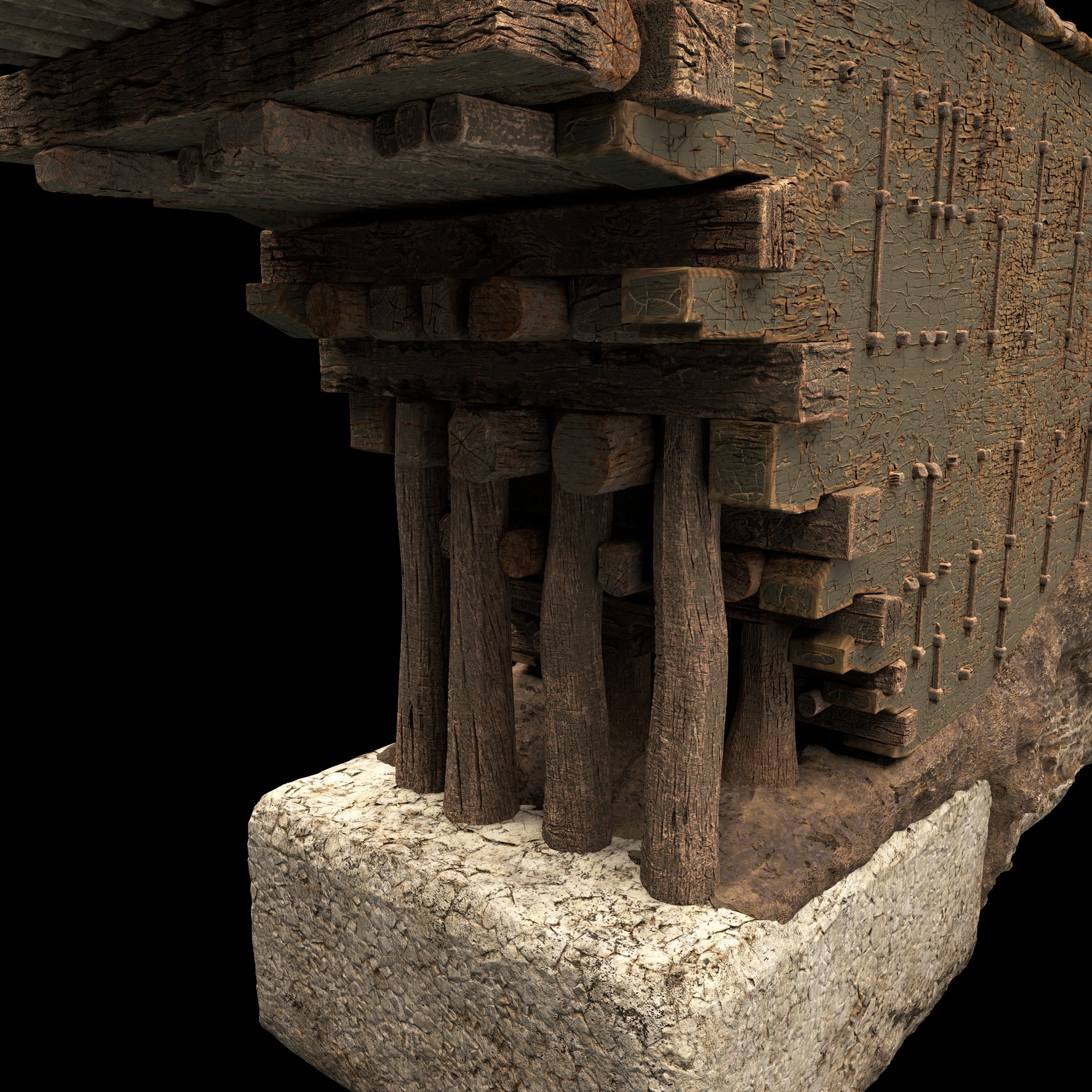 Wooden Bridge 3D Model 3D model_8
