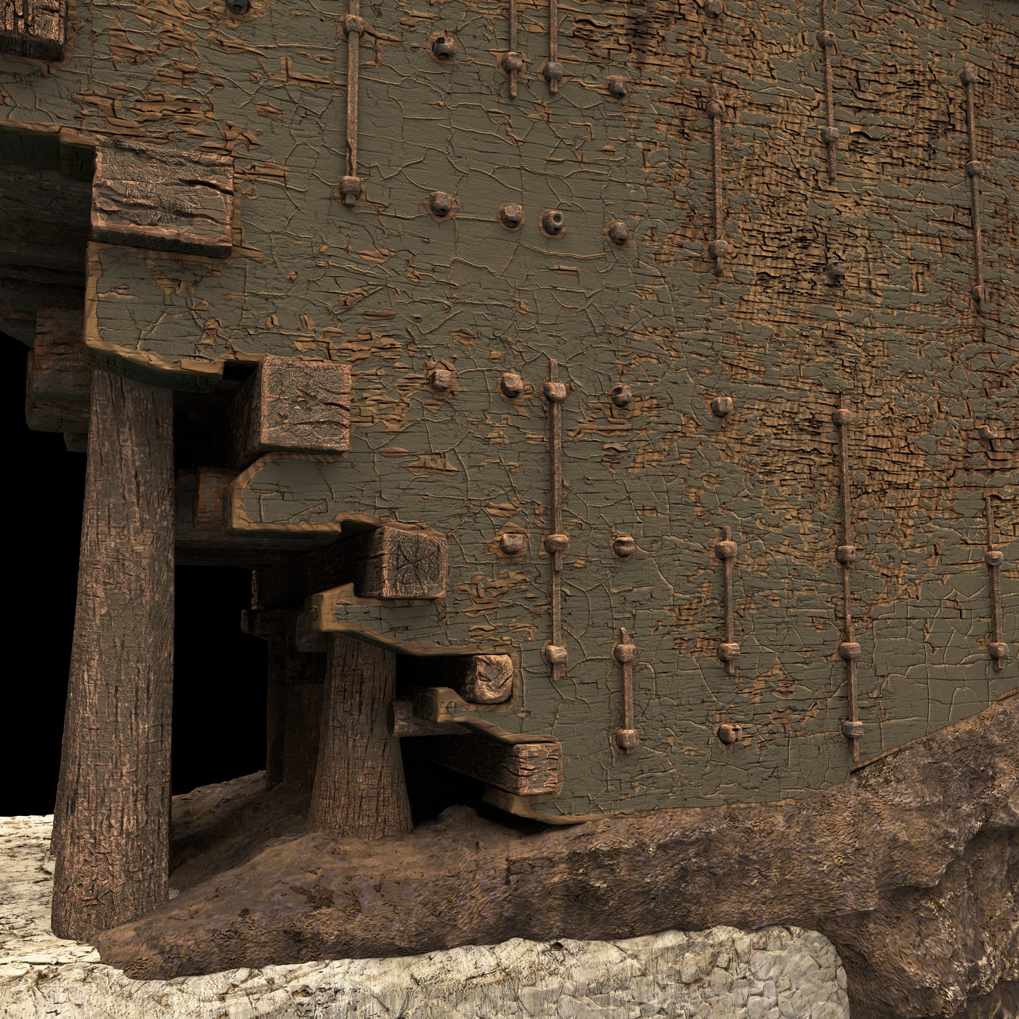 Wooden Bridge 3D Model 3D model_7