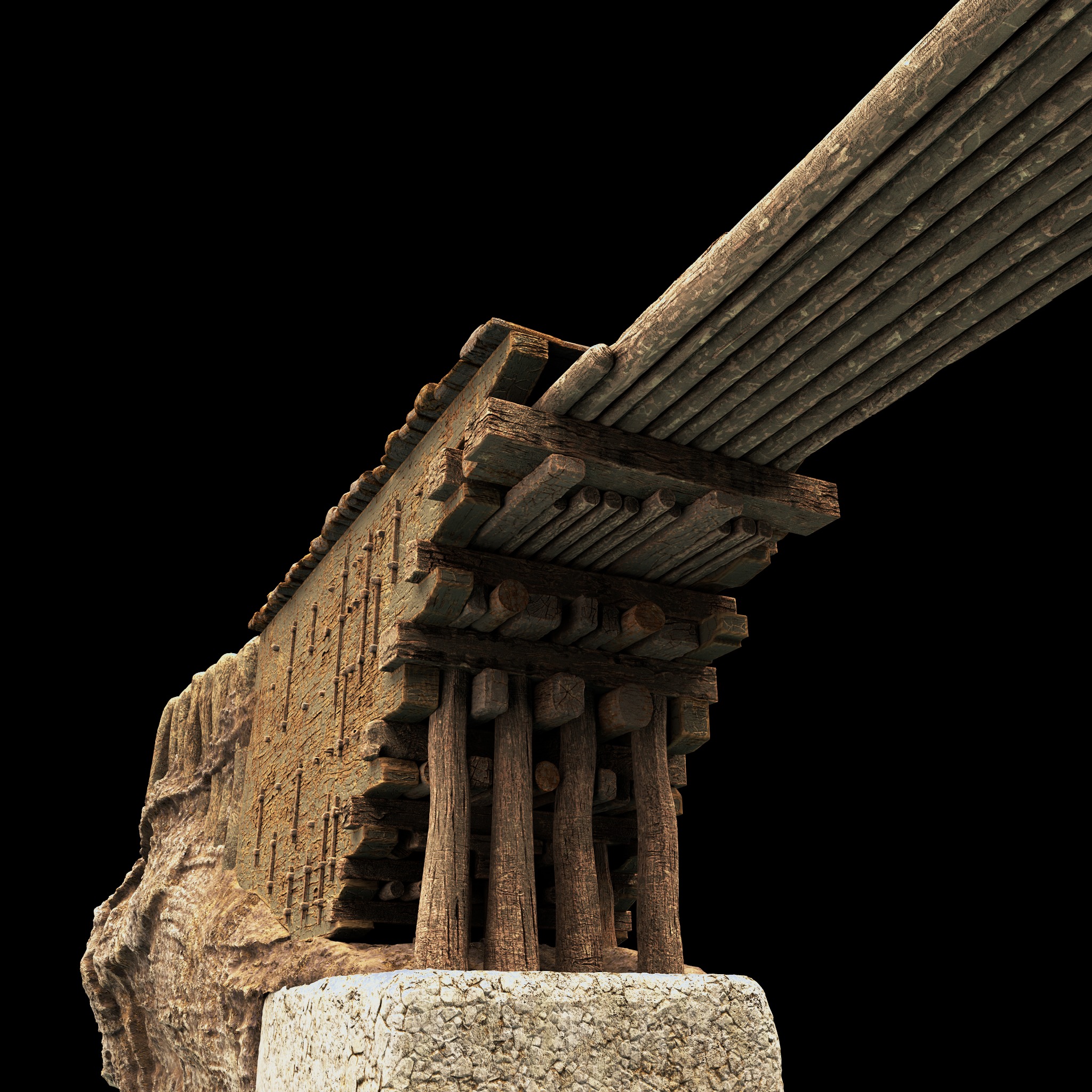 Wooden Bridge 3D Model 3D model_5