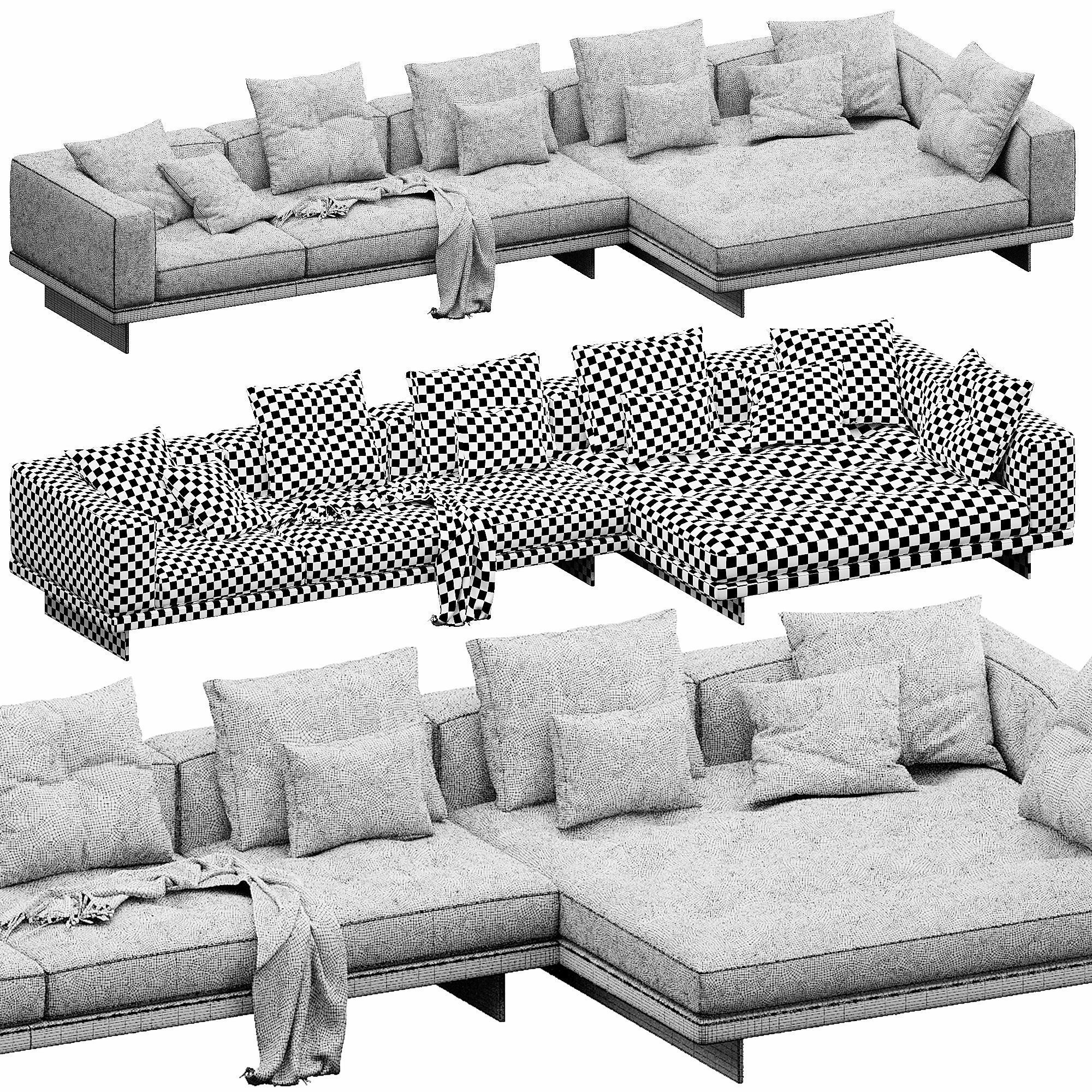 Sofa Dylan Set 6 3D model_6