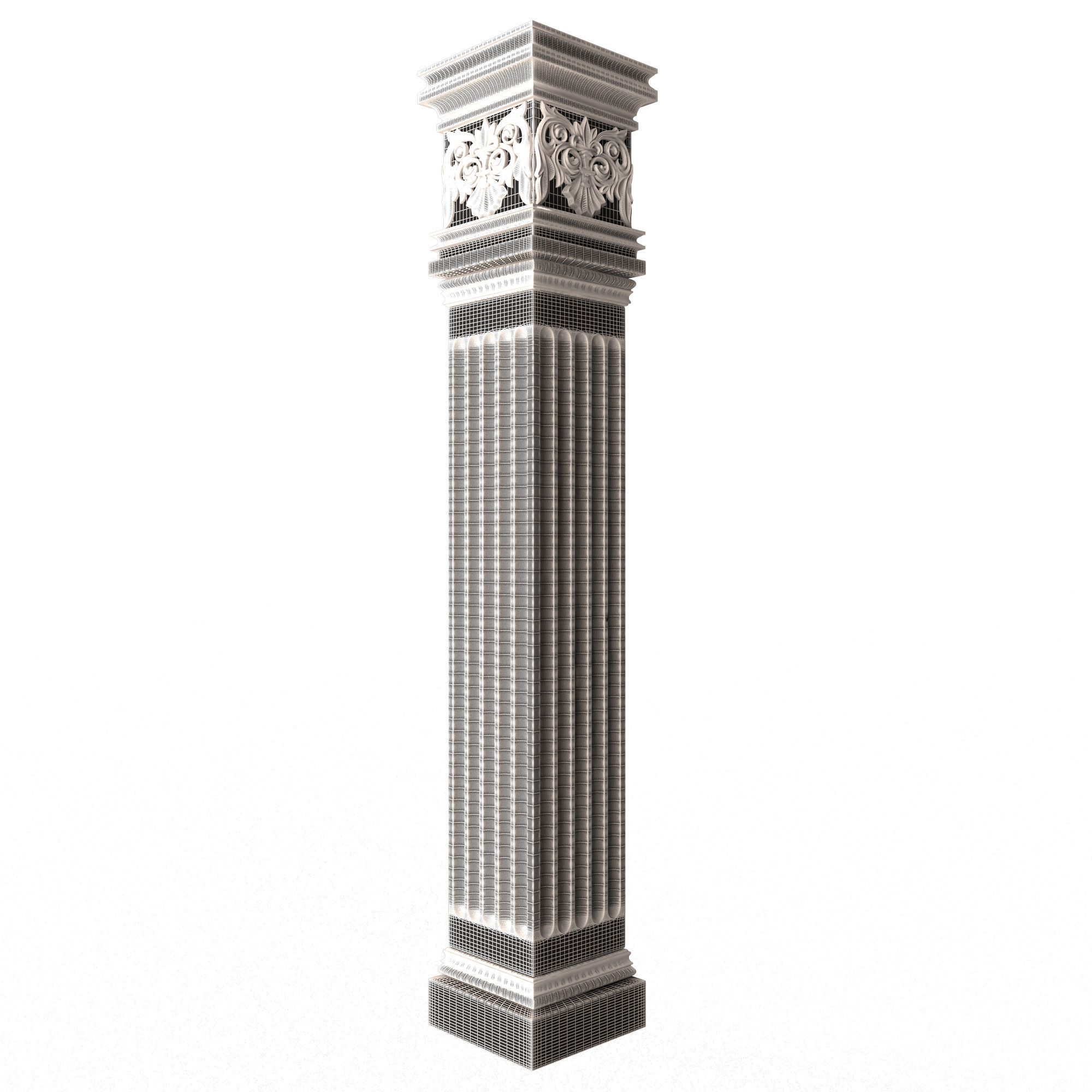 Collection of Columns 03 Low-poly 3D model_80