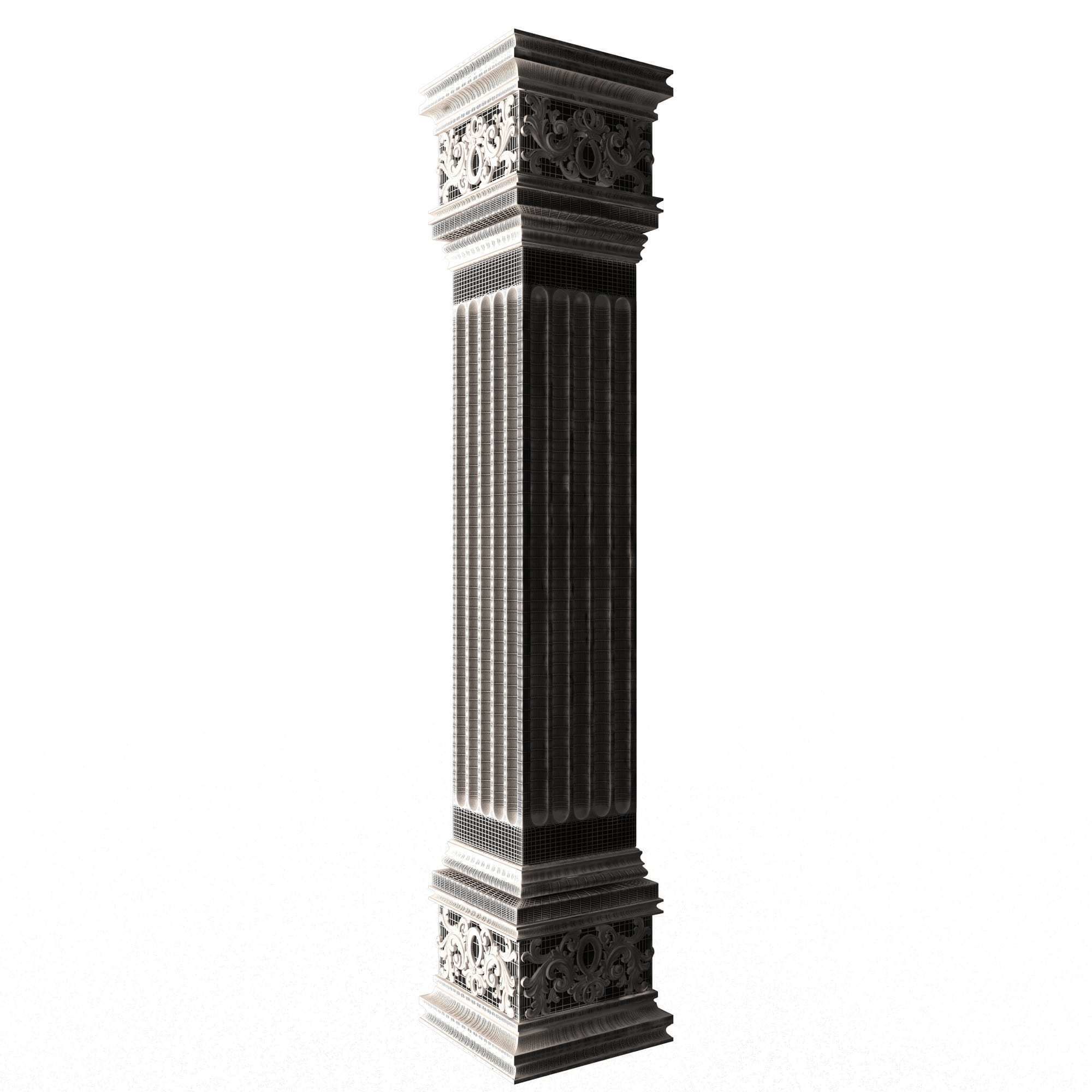 Collection of Columns 03 Low-poly 3D model_129