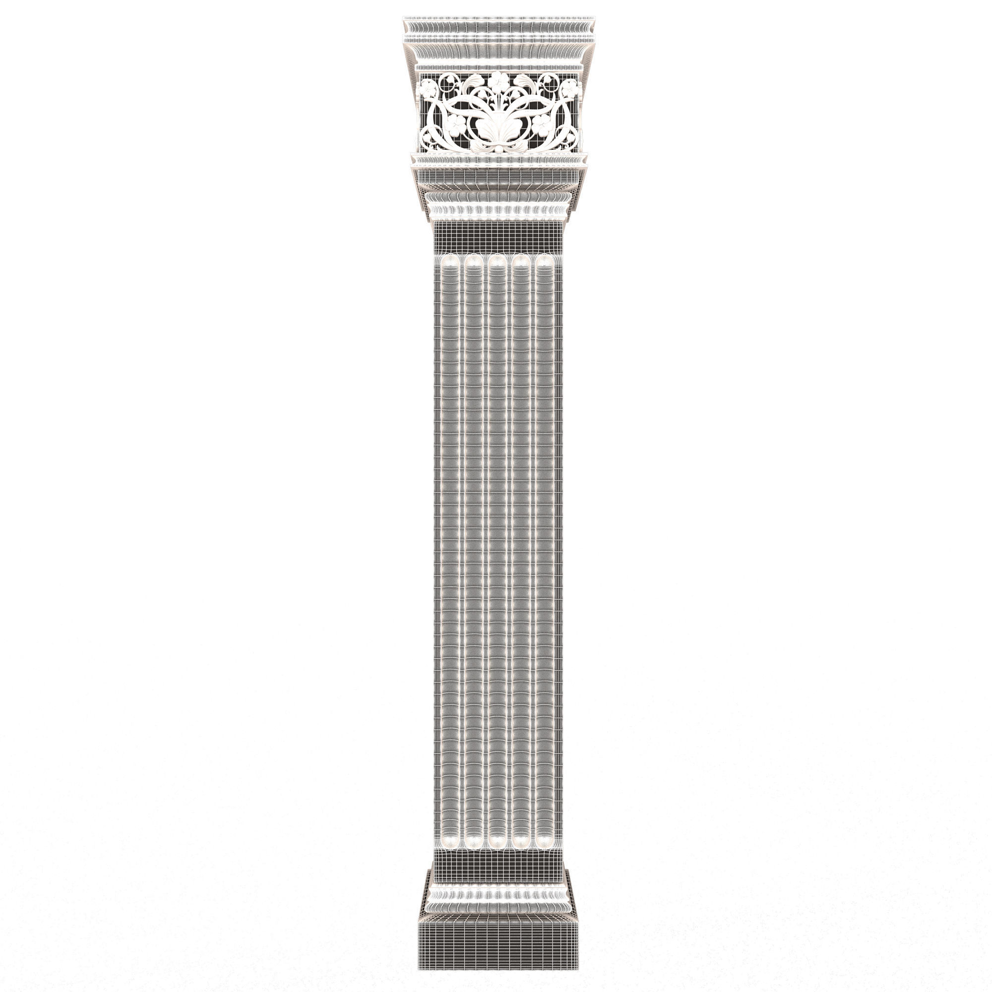 Collection of Columns 03 Low-poly 3D model_102