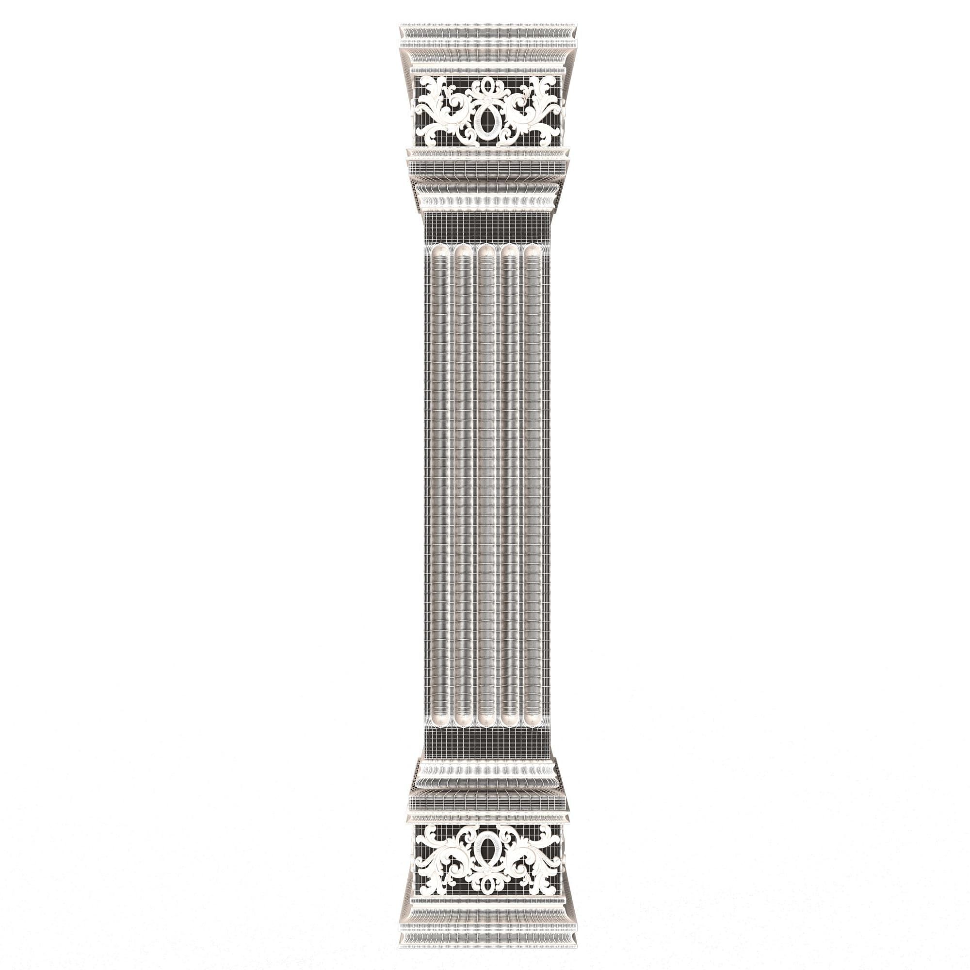 Collection of Columns 03 Low-poly 3D model_127