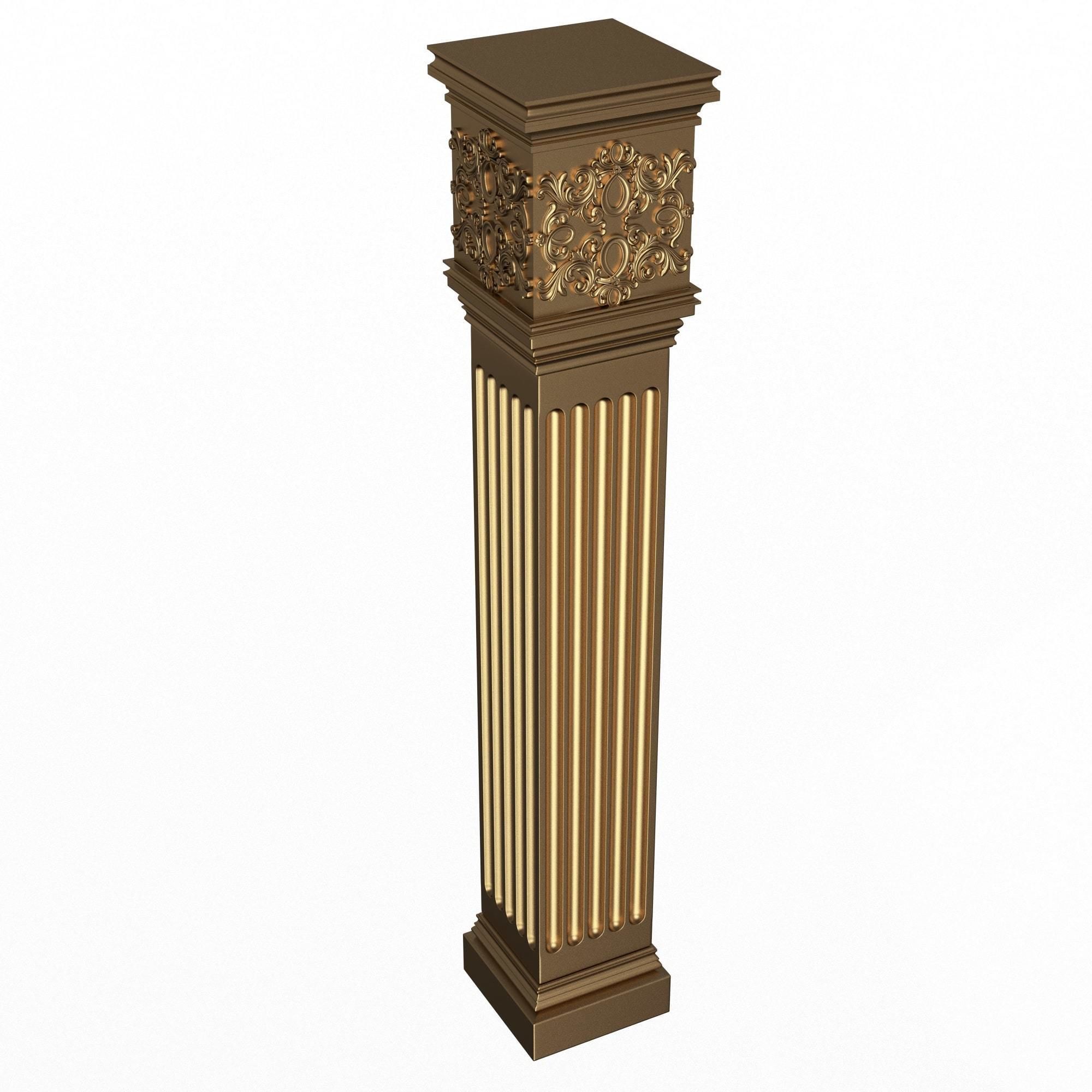 Collection of Columns 03 Low-poly 3D model_49
