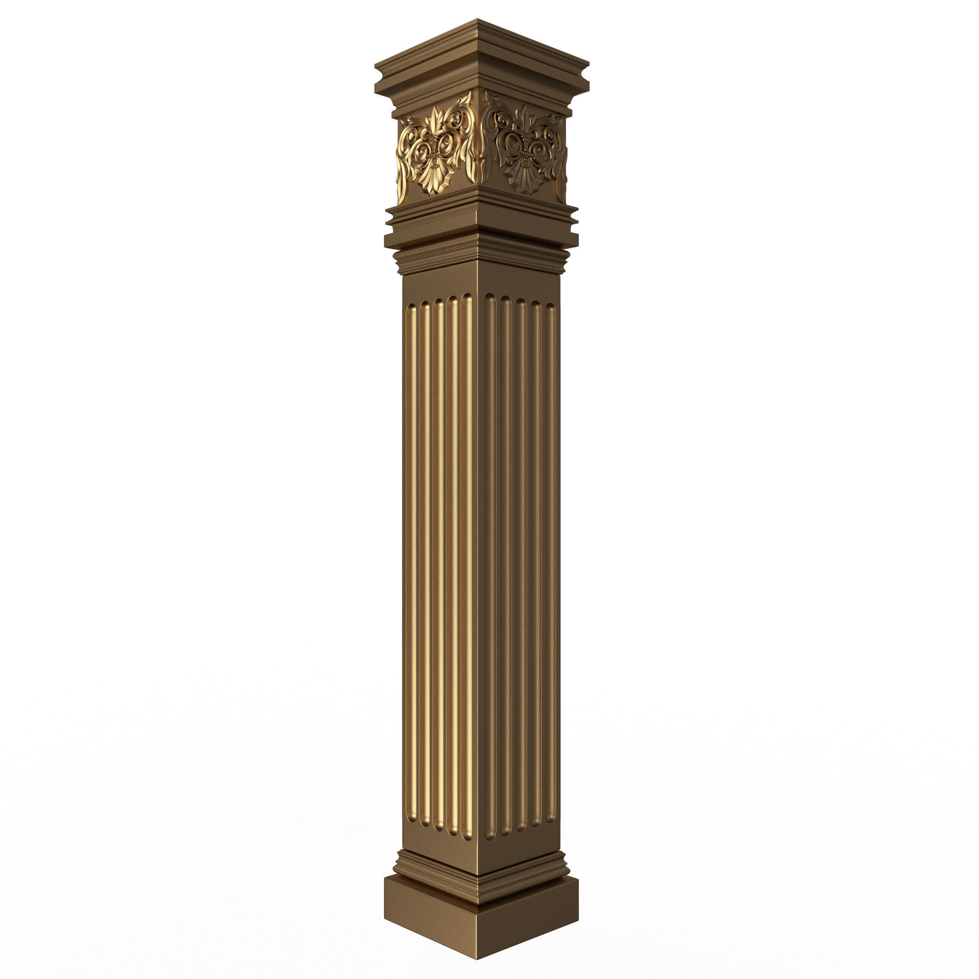 Collection of Columns 03 Low-poly 3D model_8