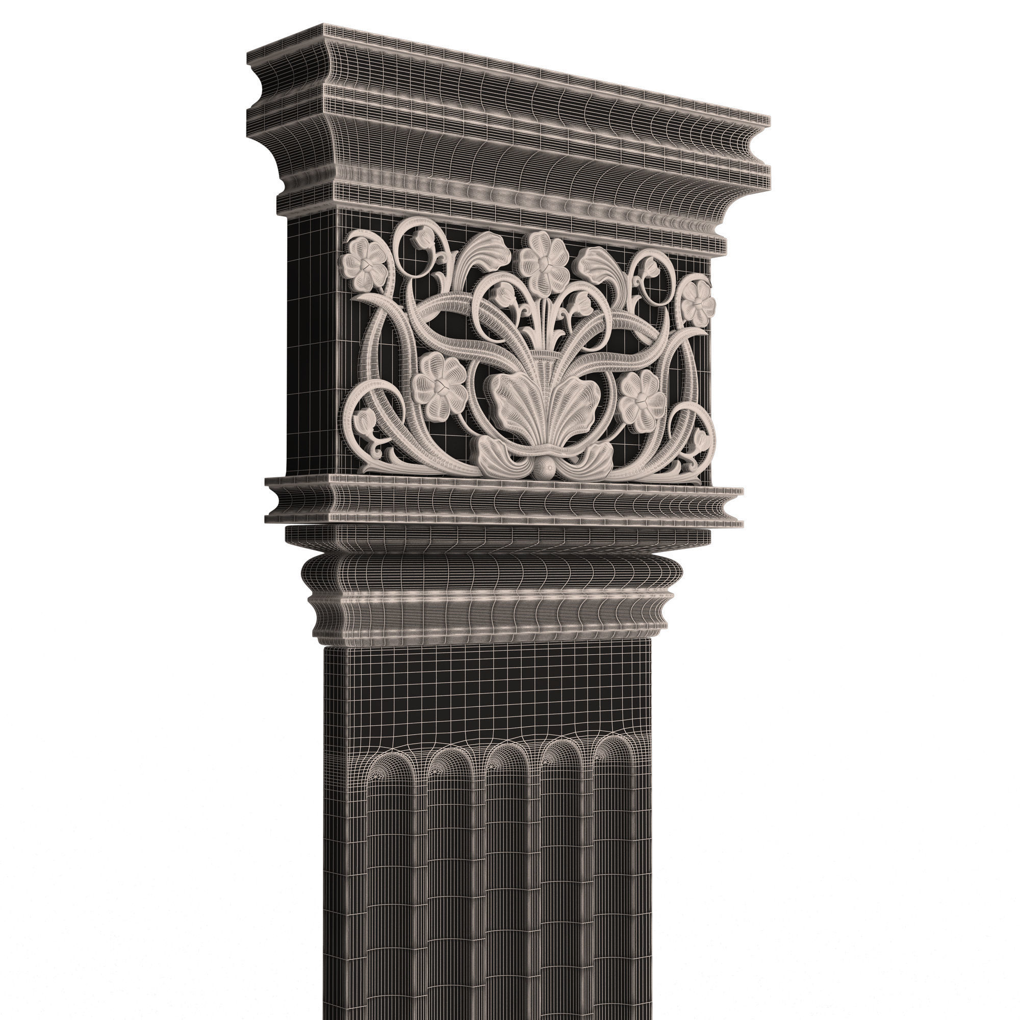 Collection of Columns 03 Low-poly 3D model_94