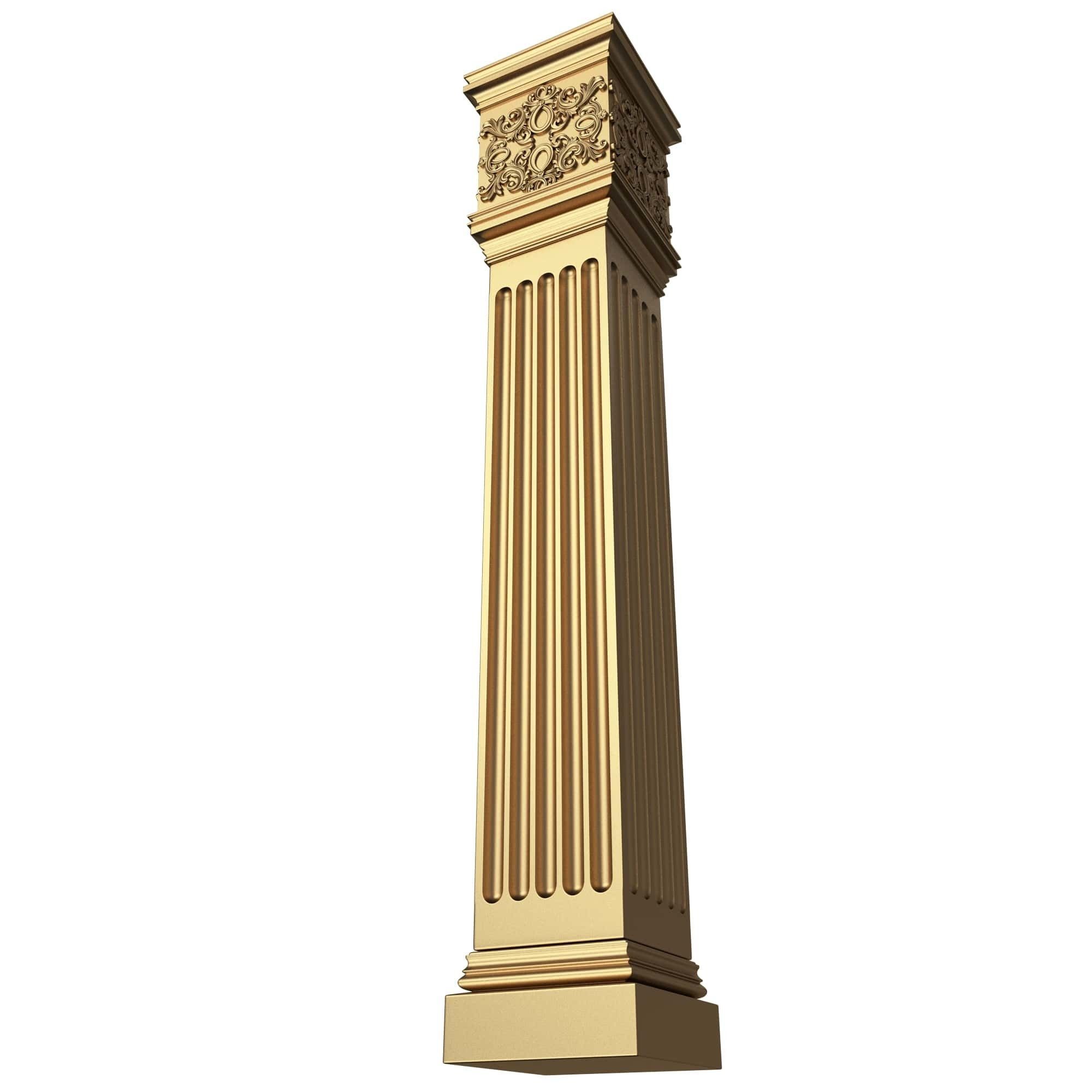 Collection of Columns 03 Low-poly 3D model_52