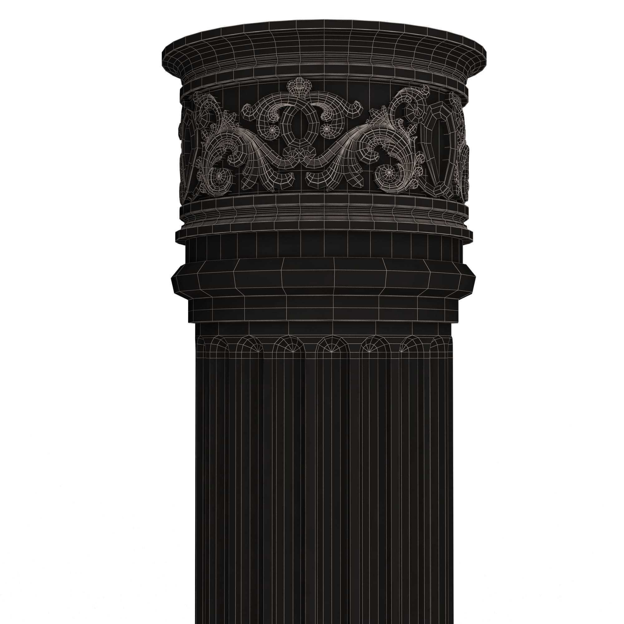 Collection of Columns 03 Low-poly 3D model_146