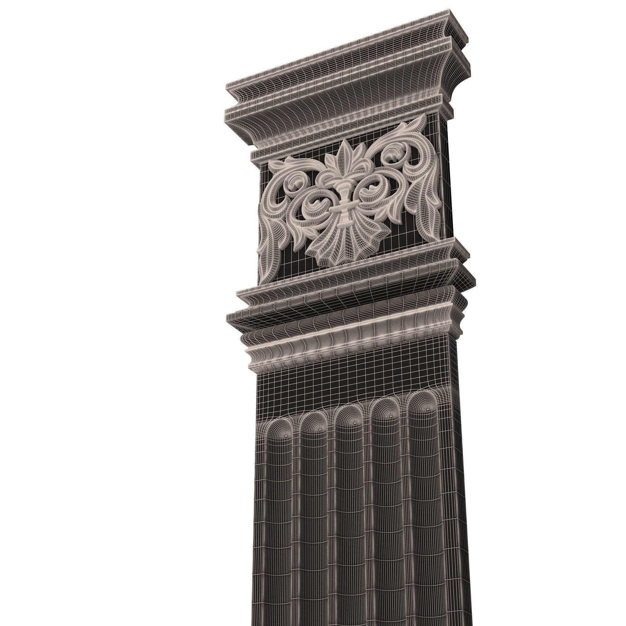 Collection of Columns 03 Low-poly 3D model_77