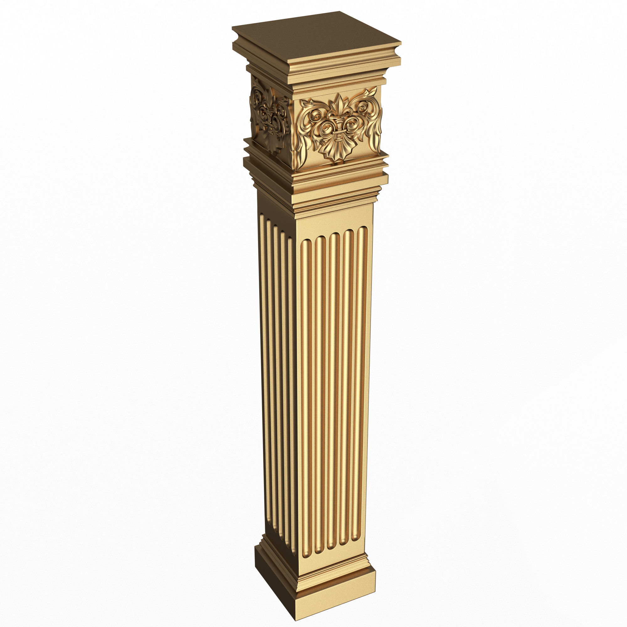 Collection of Columns 03 Low-poly 3D model_7
