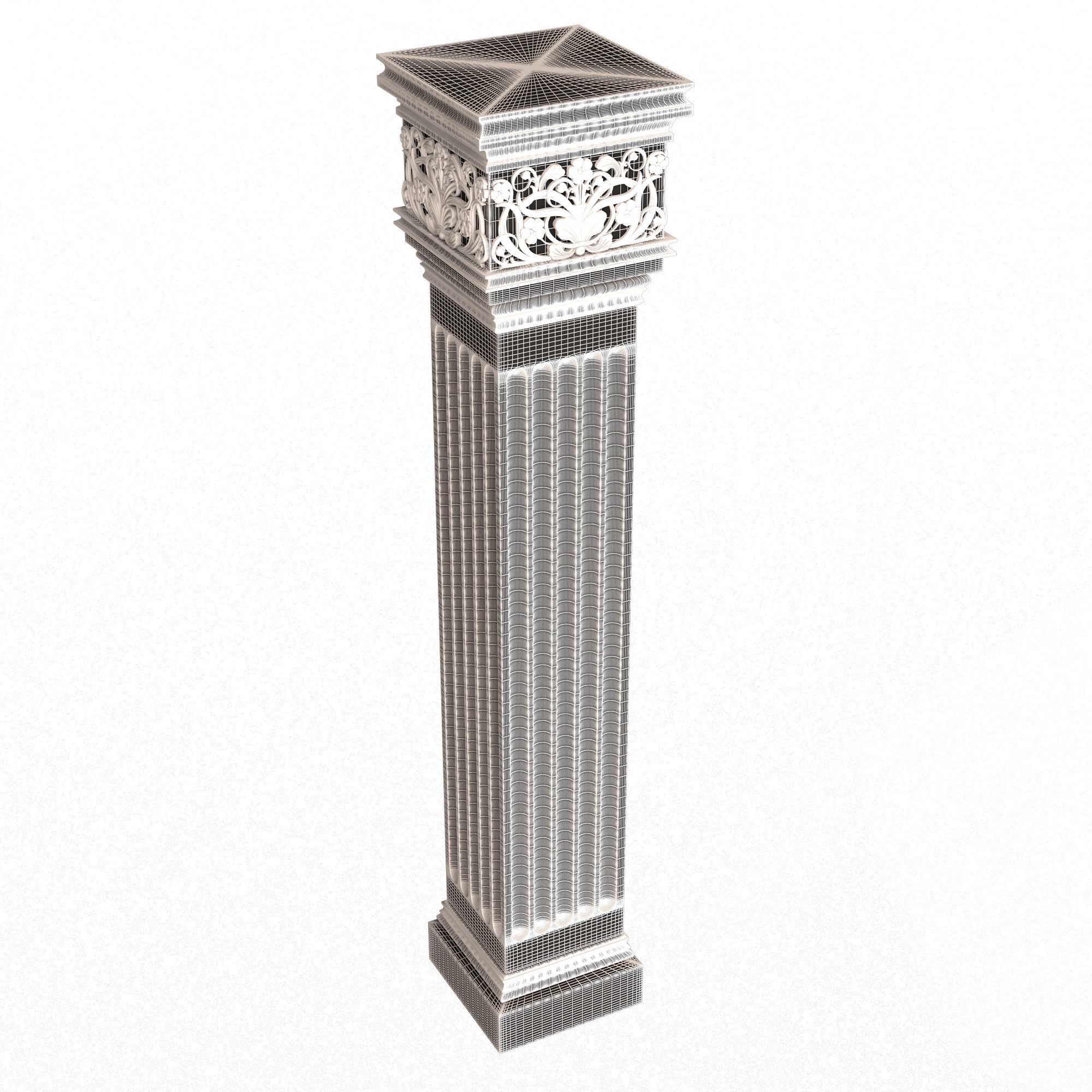 Collection of Columns 03 Low-poly 3D model_97