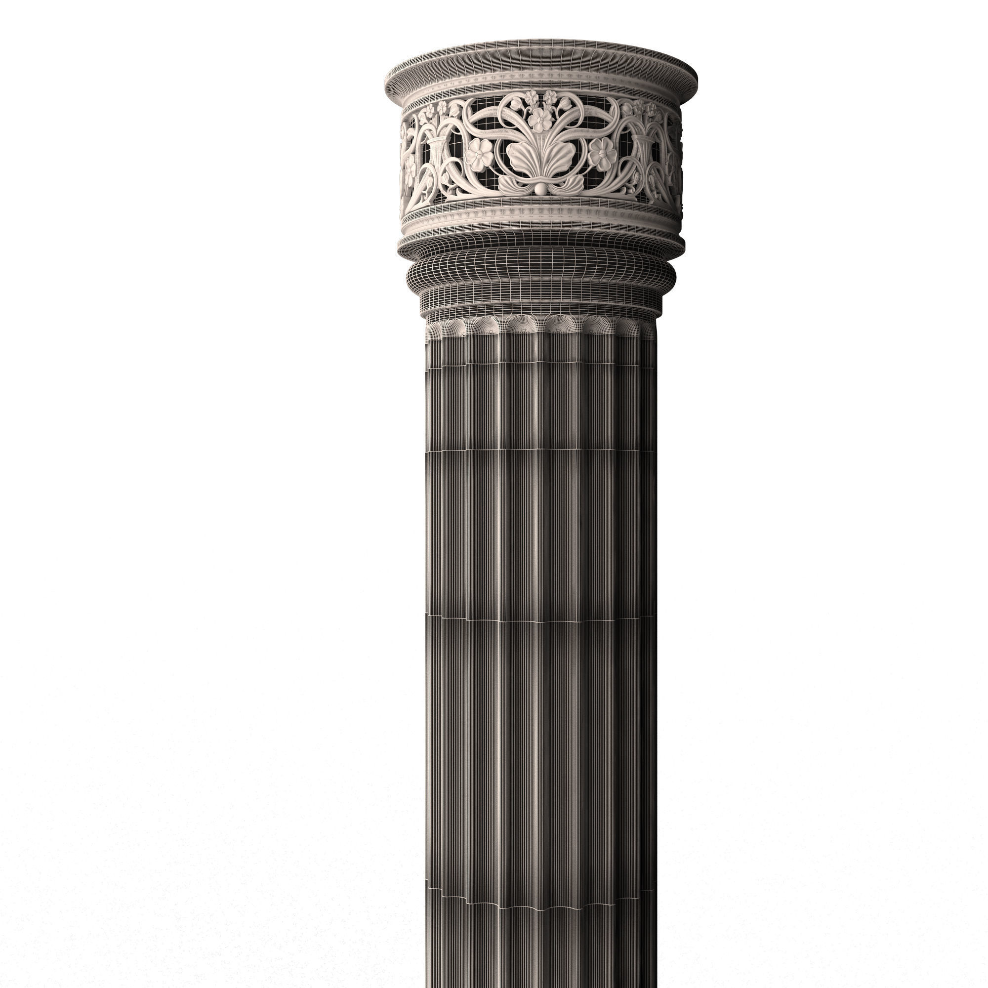 Collection of Columns 03 Low-poly 3D model_105
