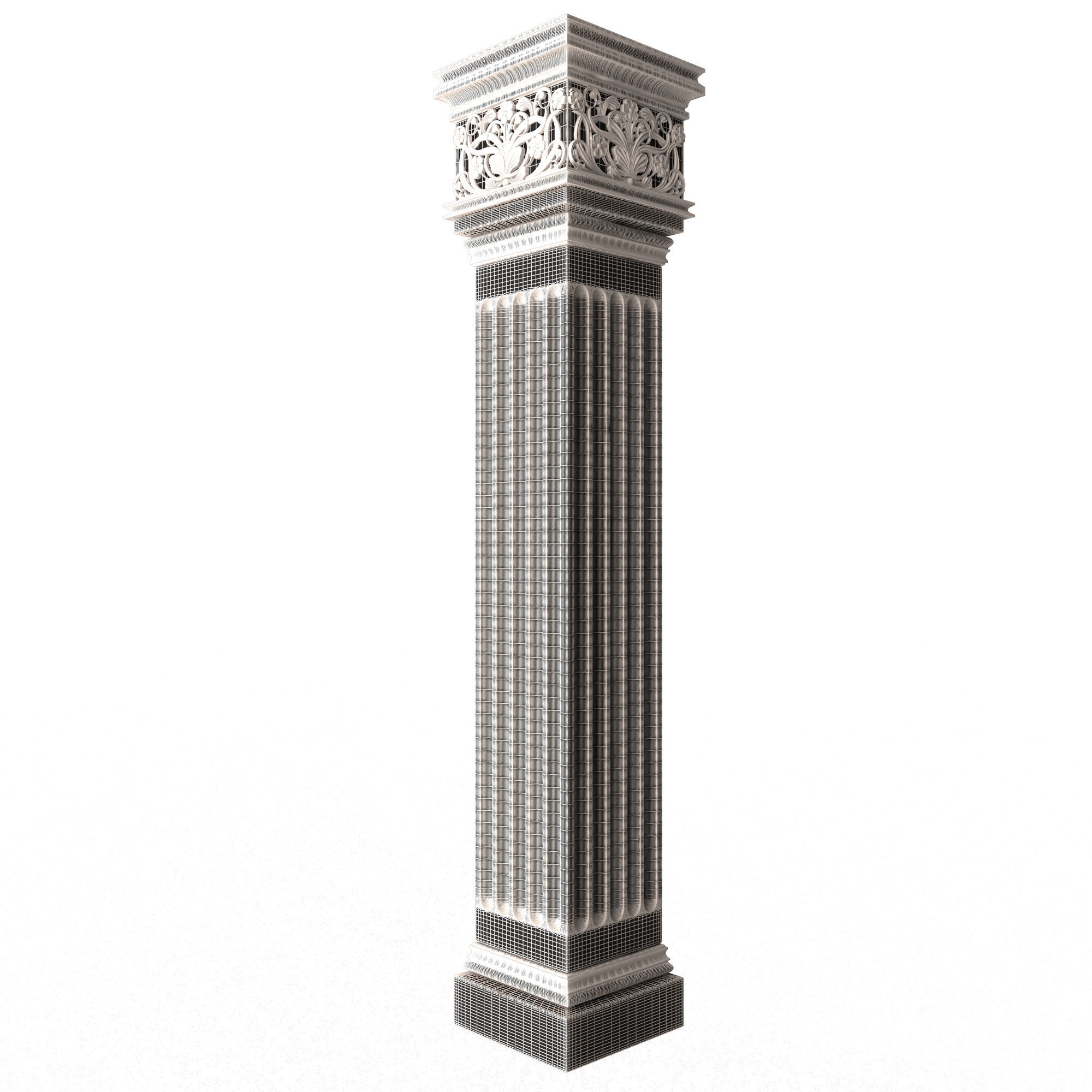 Collection of Columns 03 Low-poly 3D model_98