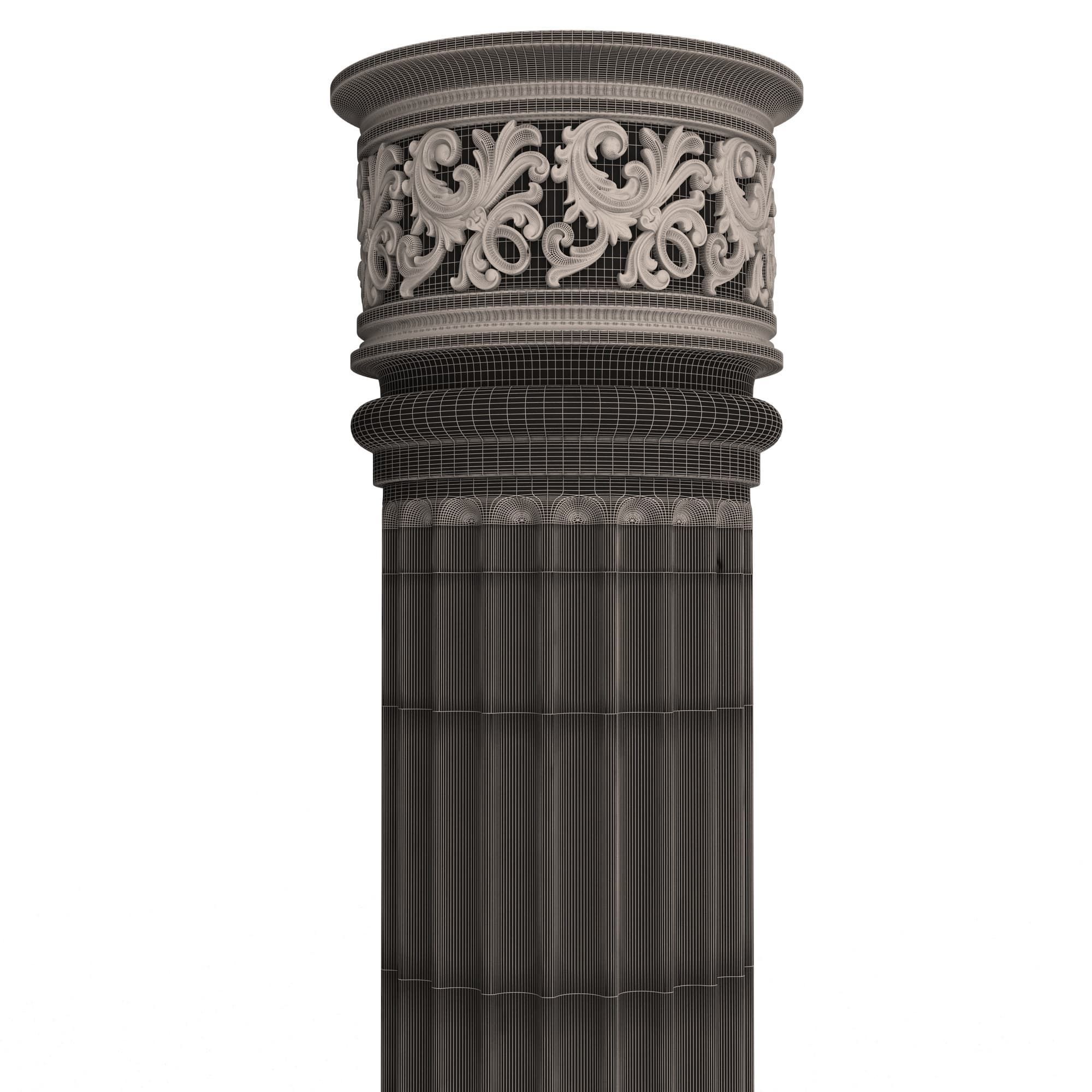 Collection of Columns 03 Low-poly 3D model_135