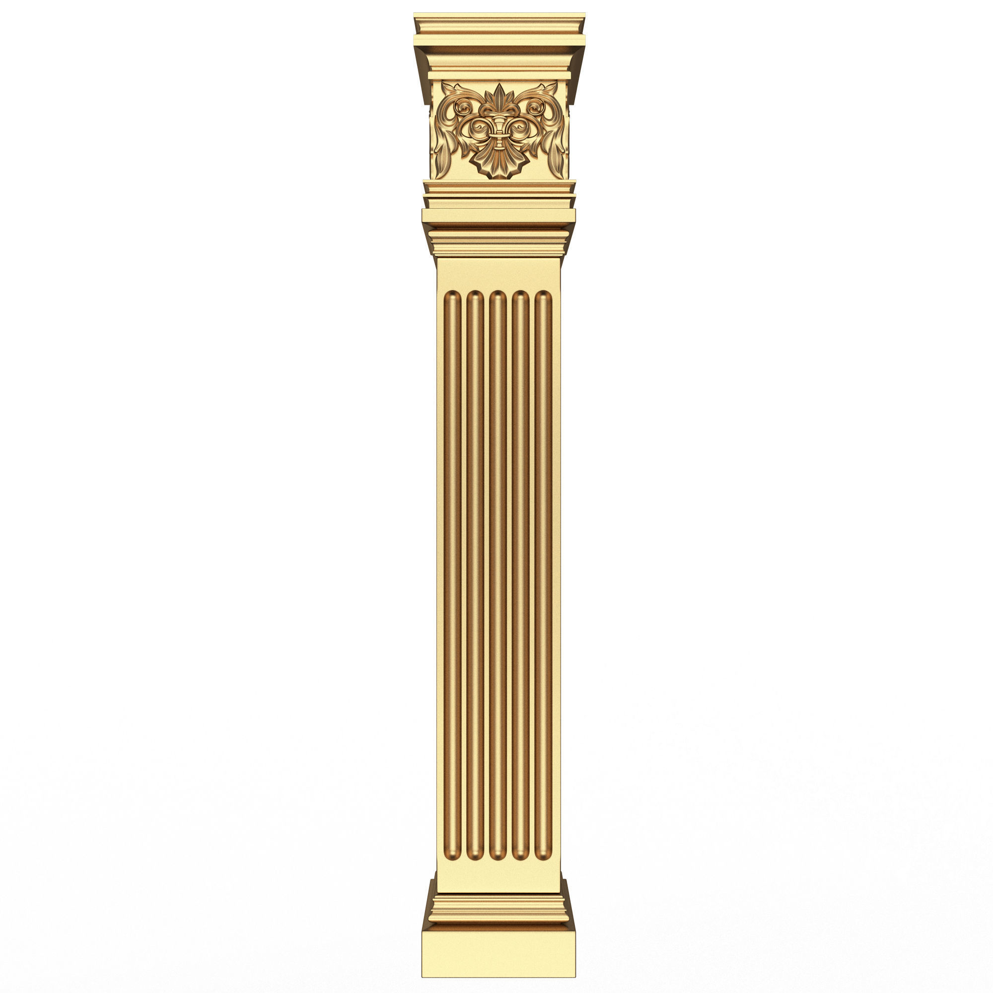 Collection of Columns 03 Low-poly 3D model_12
