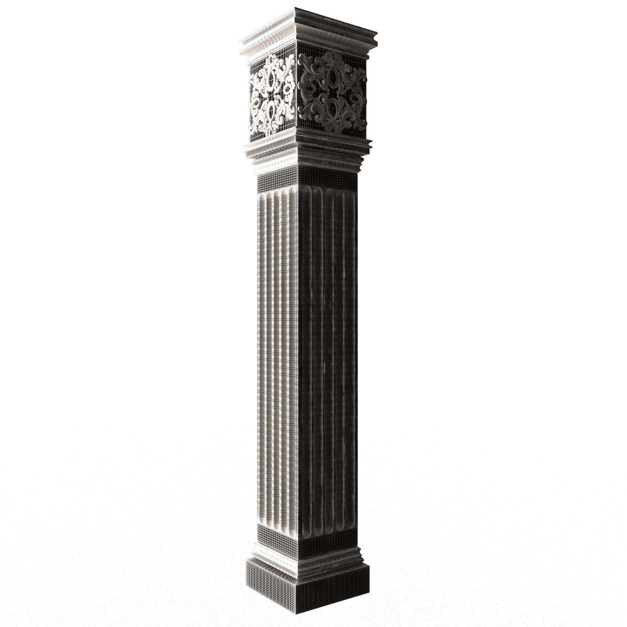 Collection of Columns 03 Low-poly 3D model_122