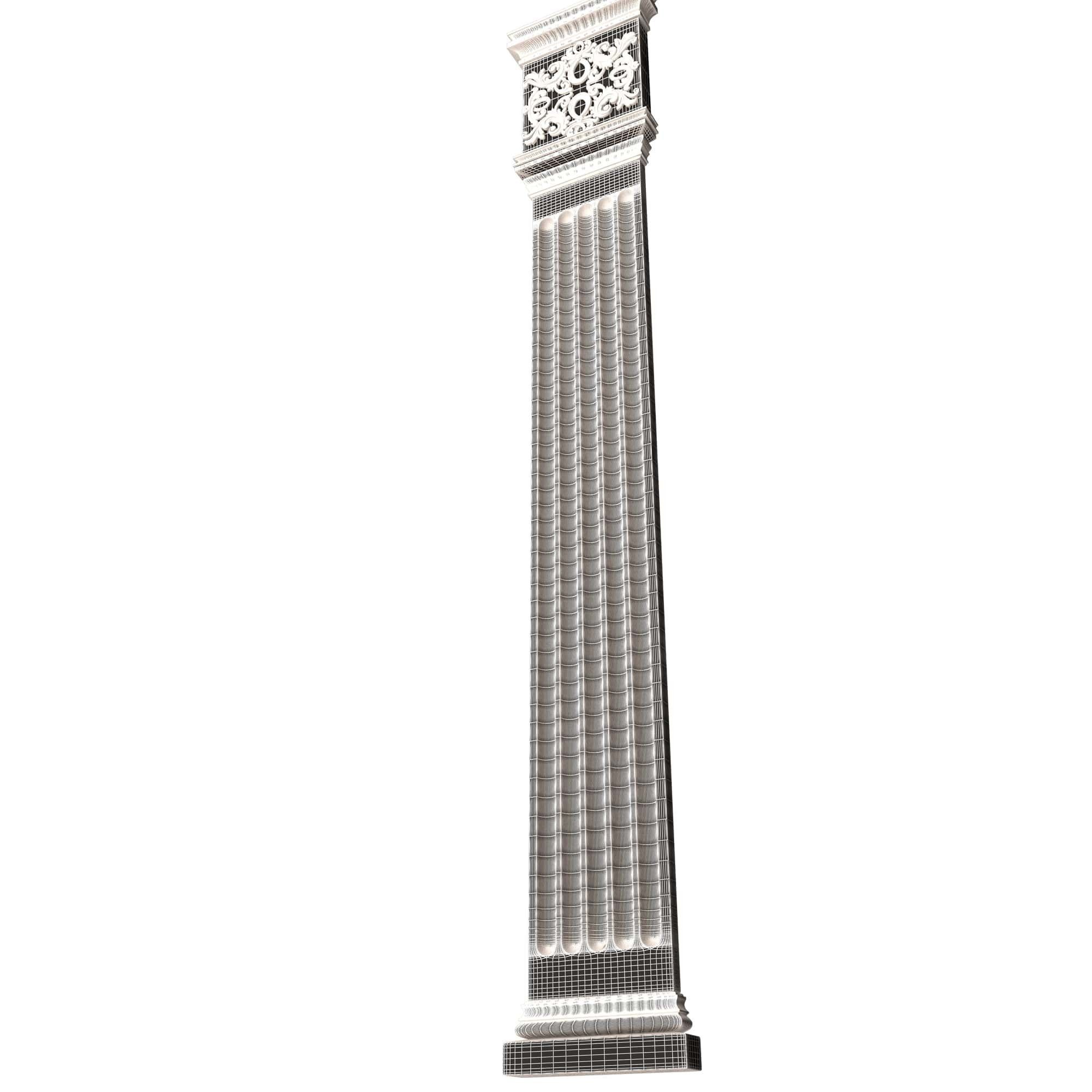 Collection of Columns 03 Low-poly 3D model_113