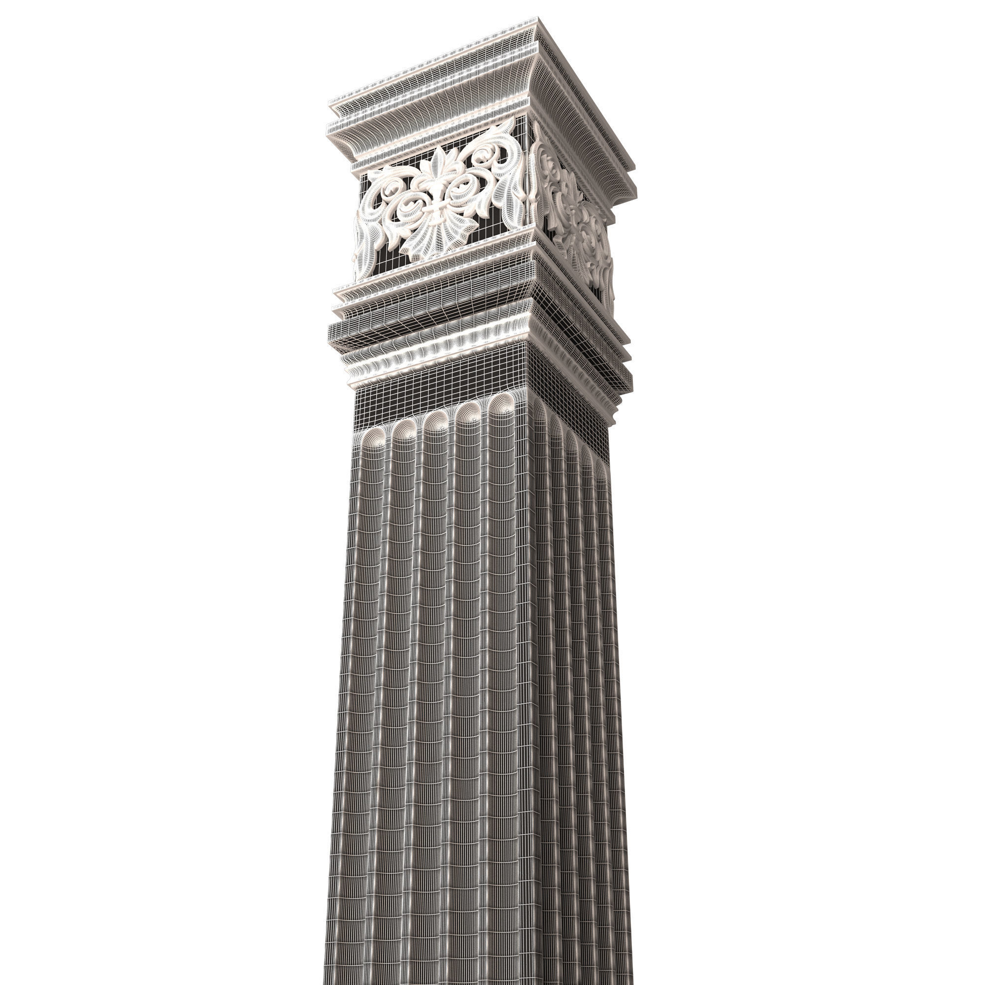 Collection of Columns 03 Low-poly 3D model_82