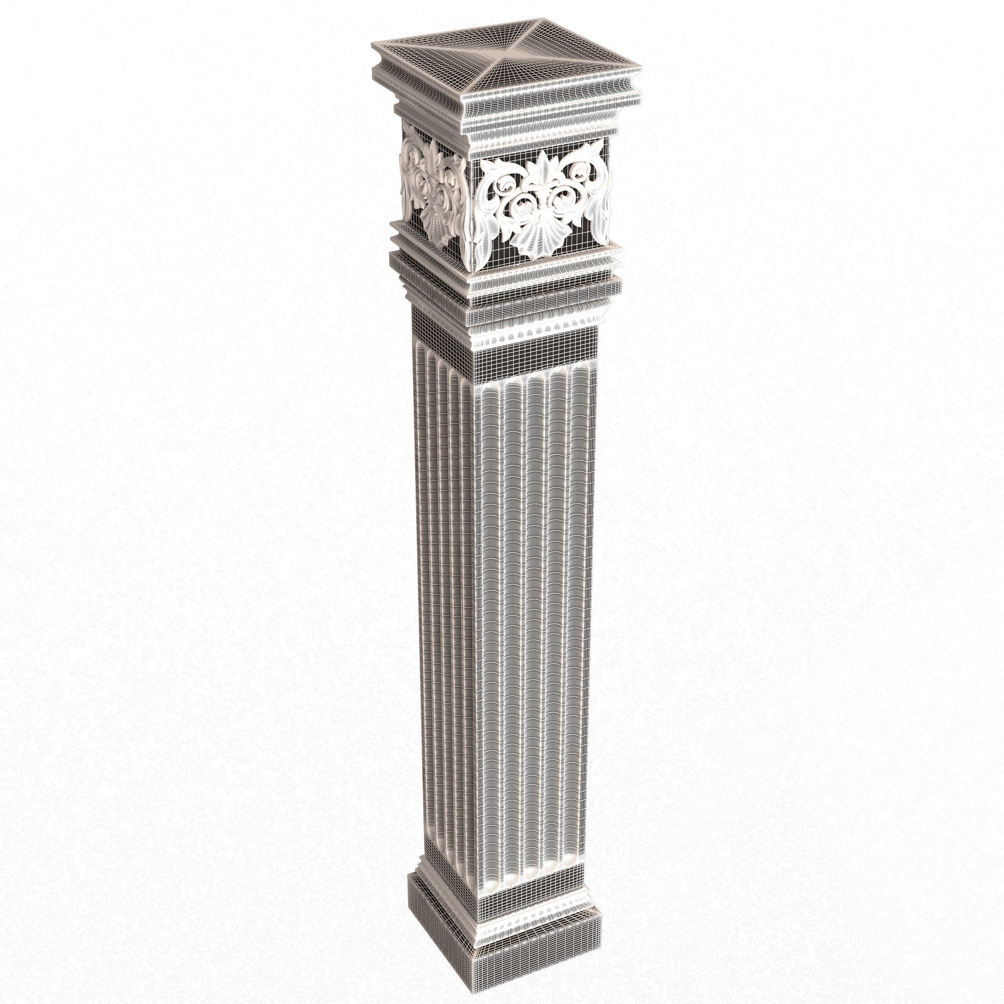 Collection of Columns 03 Low-poly 3D model_79