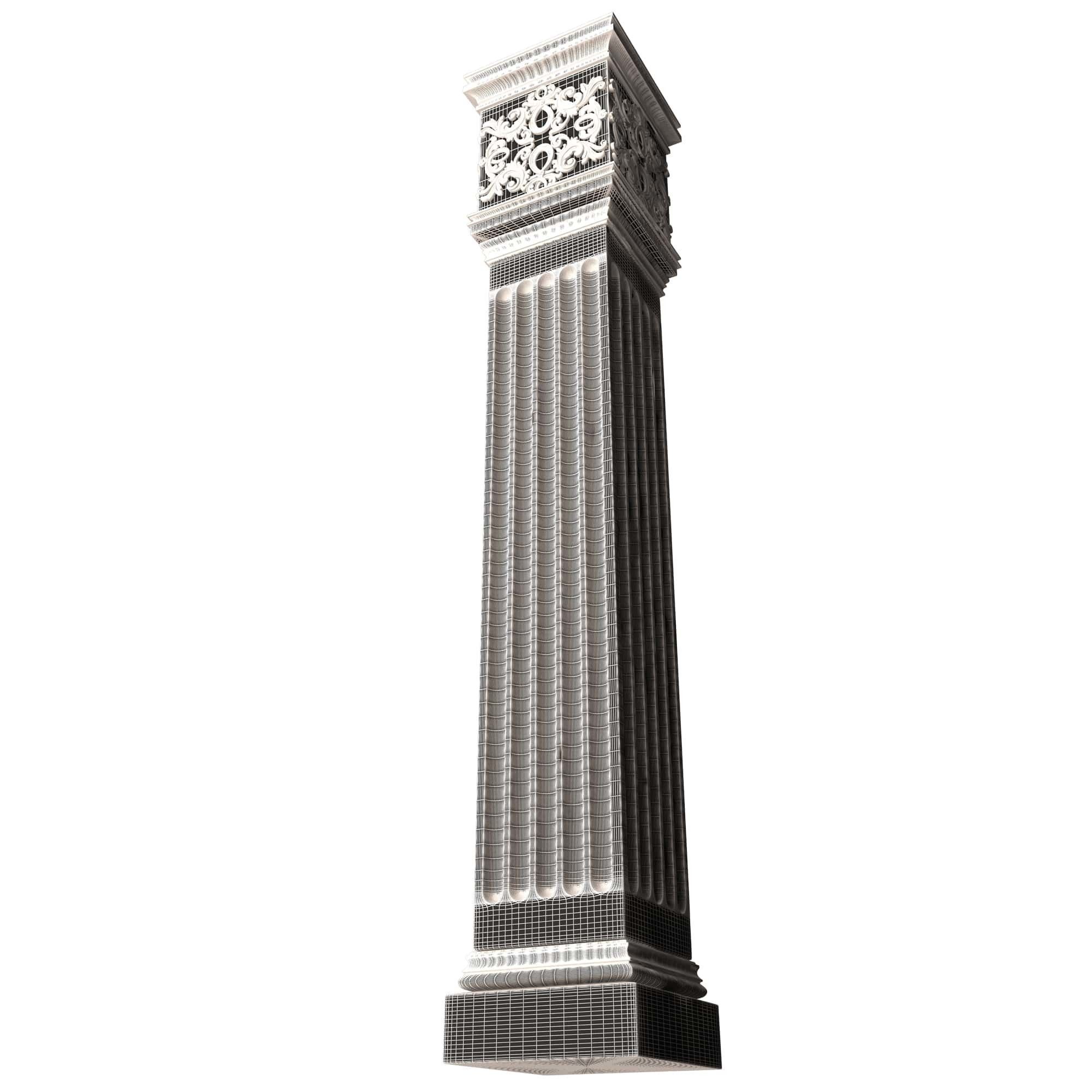 Collection of Columns 03 Low-poly 3D model_124