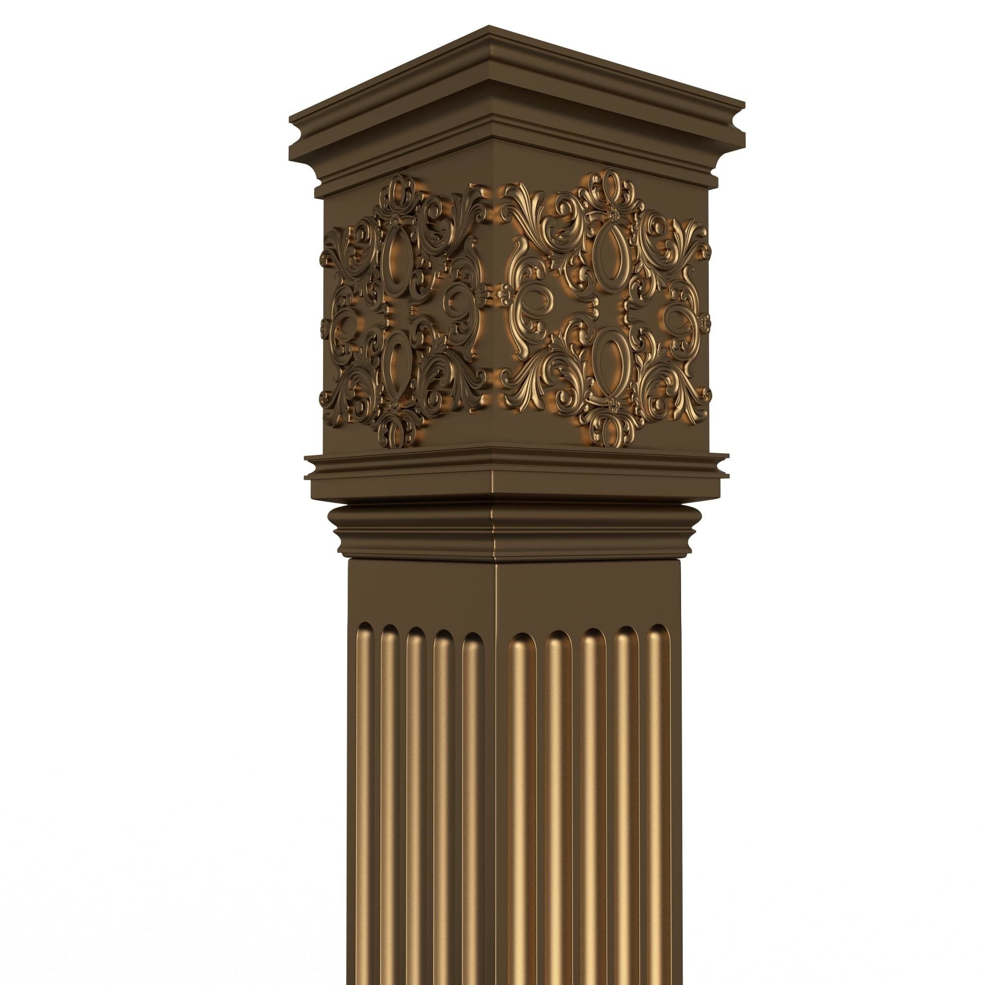 Collection of Columns 03 Low-poly 3D model_51
