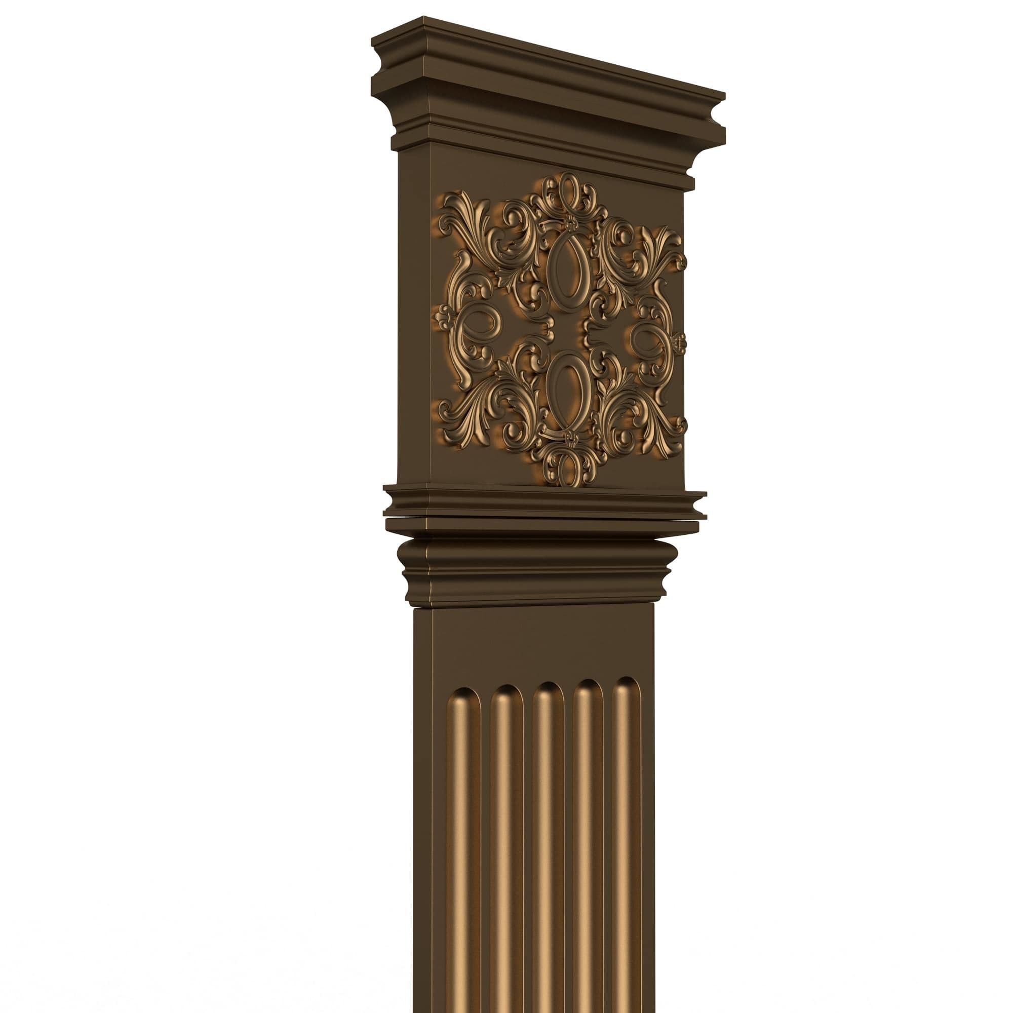 Collection of Columns 03 Low-poly 3D model_40