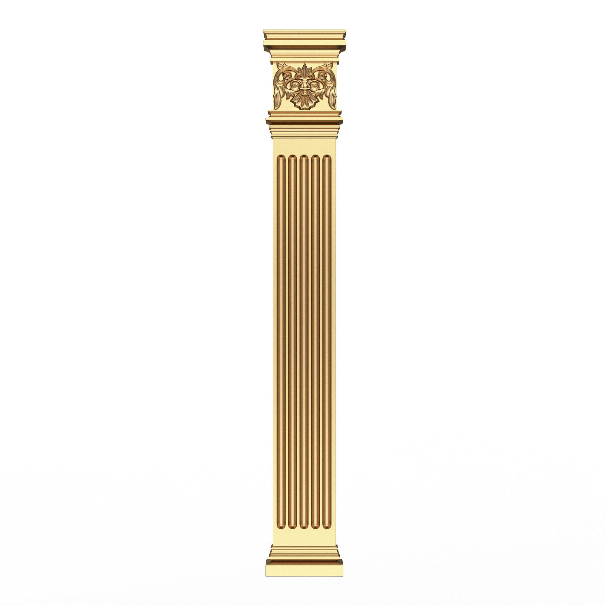 Collection of Columns 03 Low-poly 3D model_1