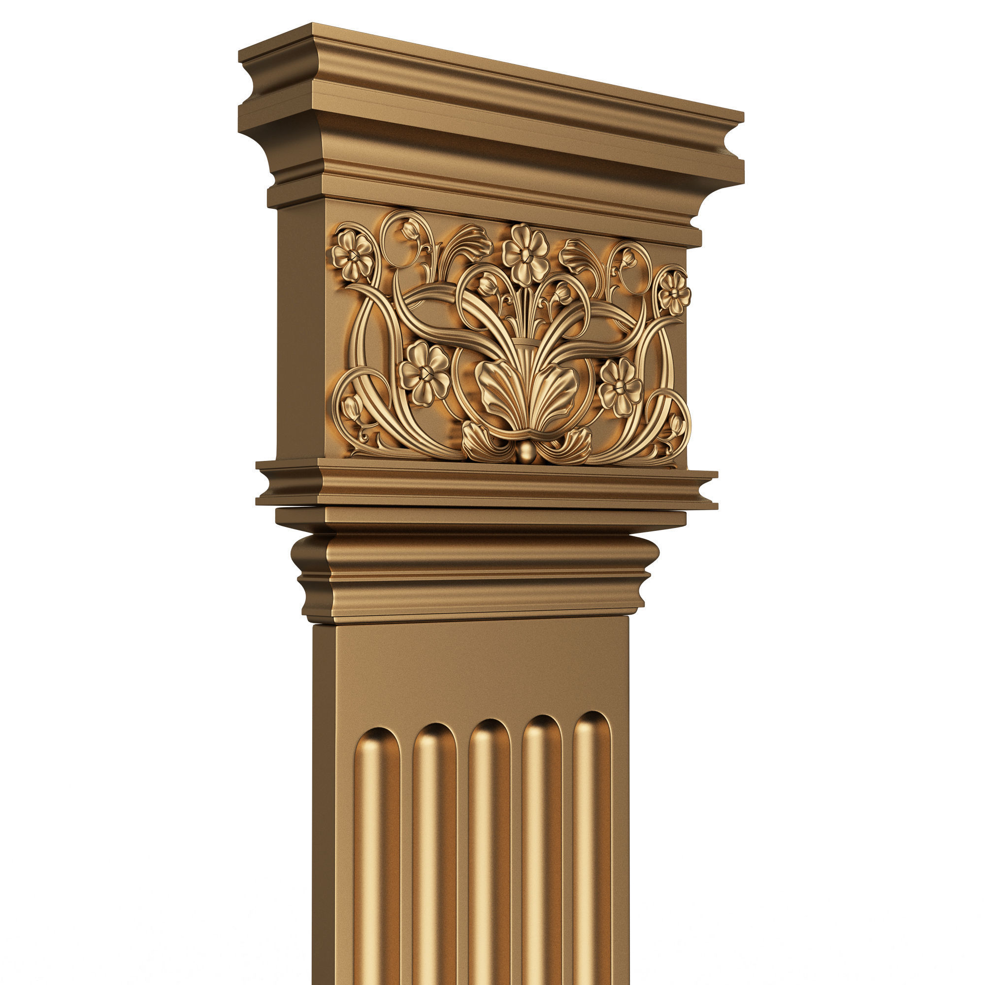 Collection of Columns 03 Low-poly 3D model_22