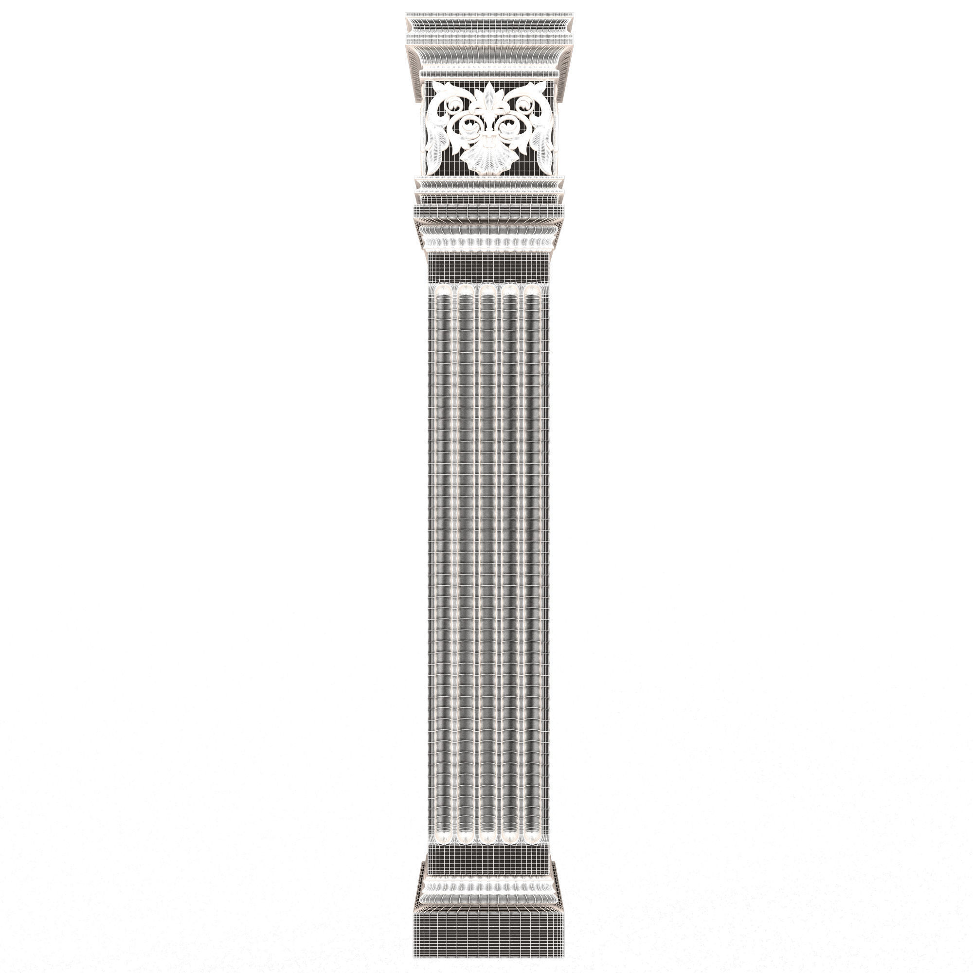 Collection of Columns 03 Low-poly 3D model_84