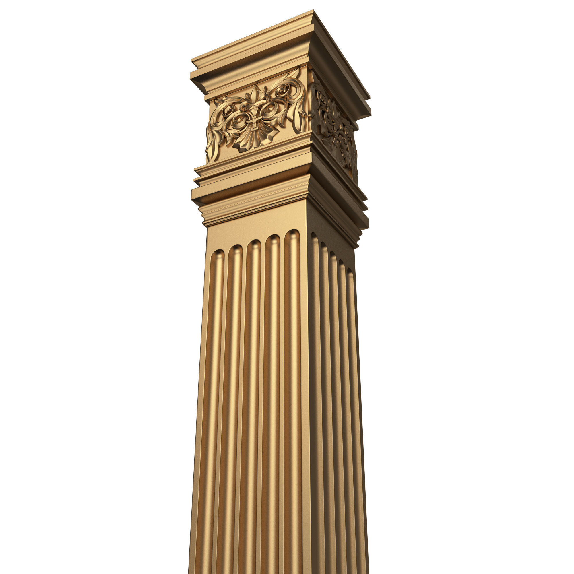 Collection of Columns 03 Low-poly 3D model_10