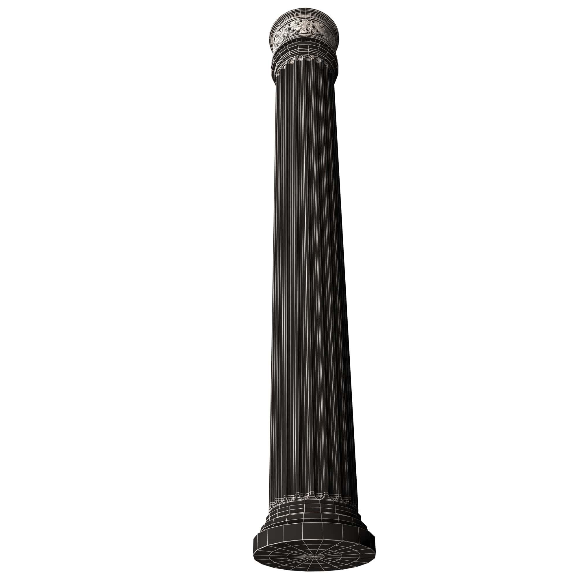 Collection of Columns 03 Low-poly 3D model_141